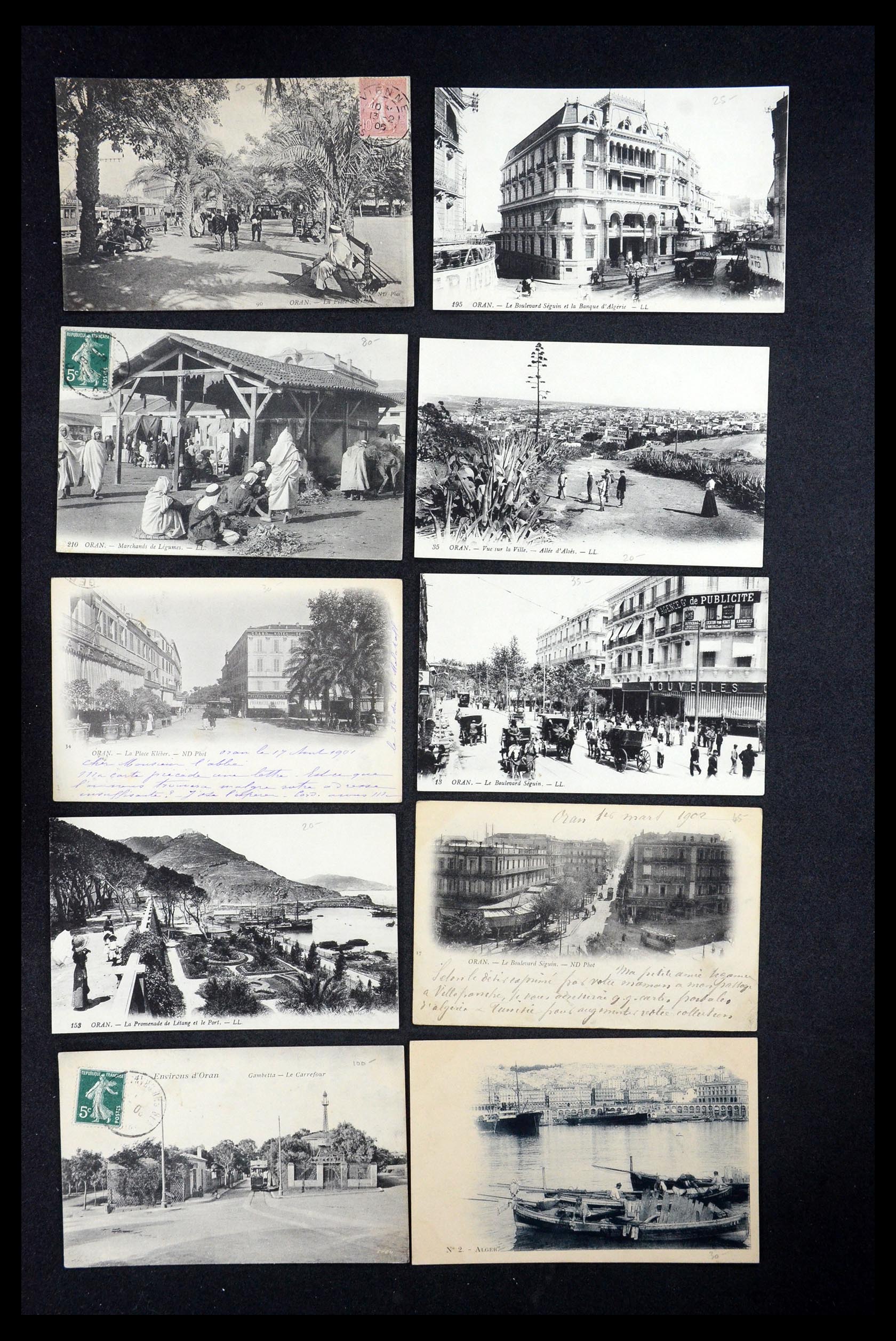 35563 061 - Postzegelverzameling 35563 Algerije ansichtkaarten 1900-1945.