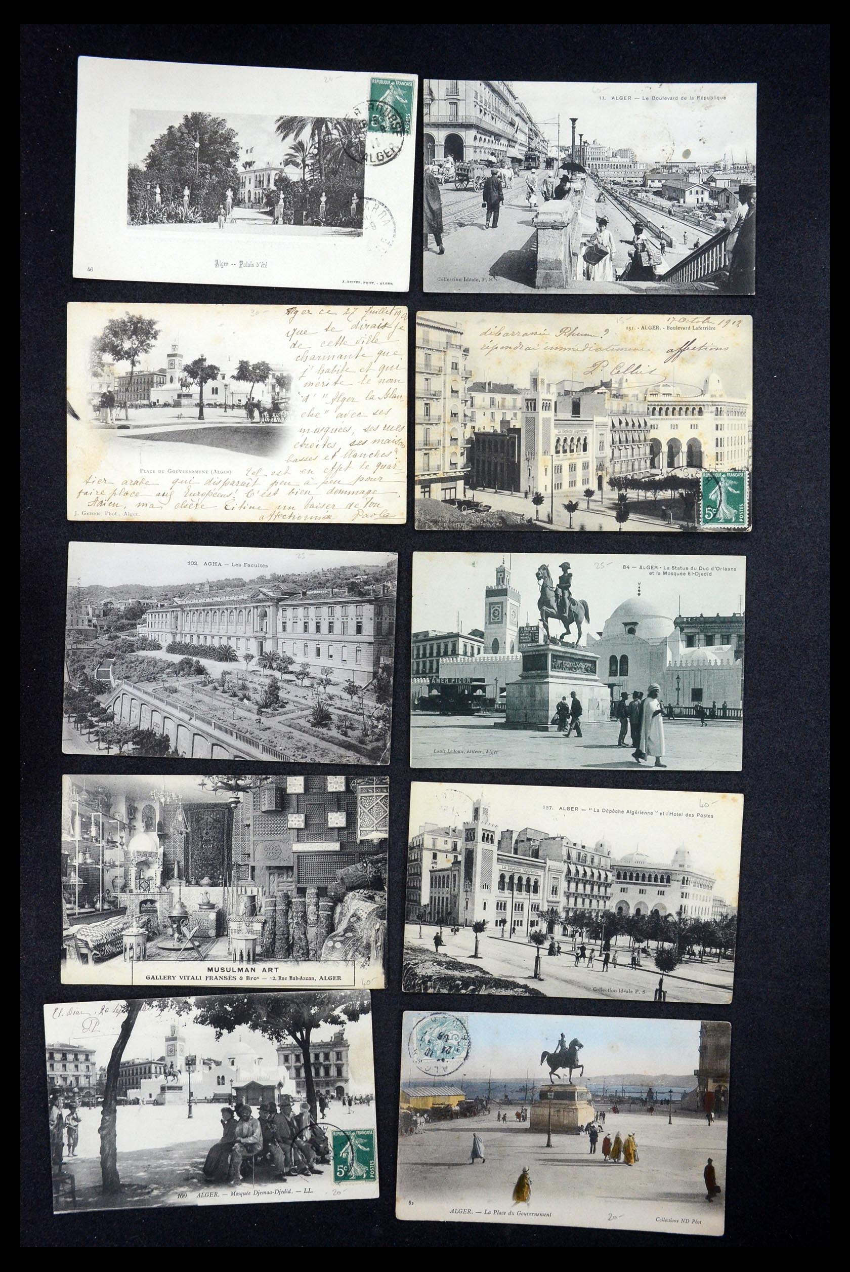 35563 062 - Postzegelverzameling 35563 Algerije ansichtkaarten 1900-1945.