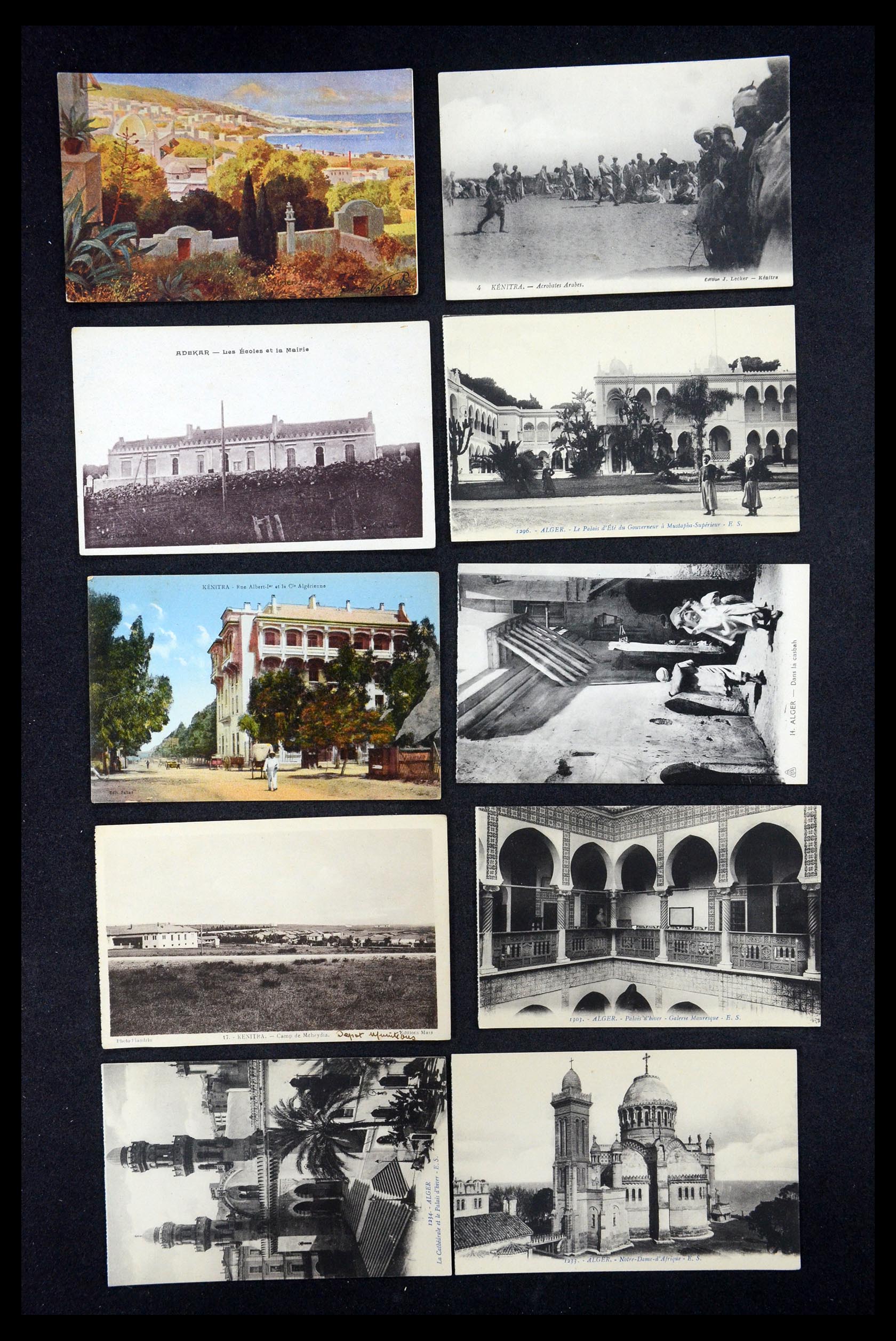 35563 068 - Postzegelverzameling 35563 Algerije ansichtkaarten 1900-1945.