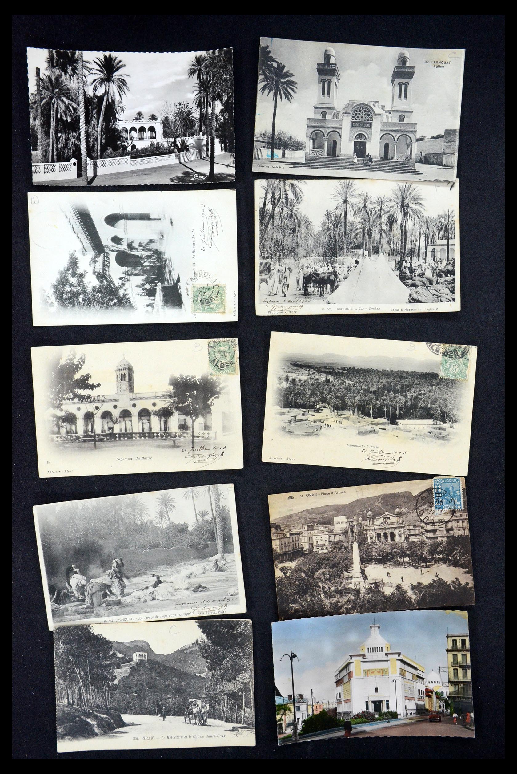 35563 073 - Postzegelverzameling 35563 Algerije ansichtkaarten 1900-1945.