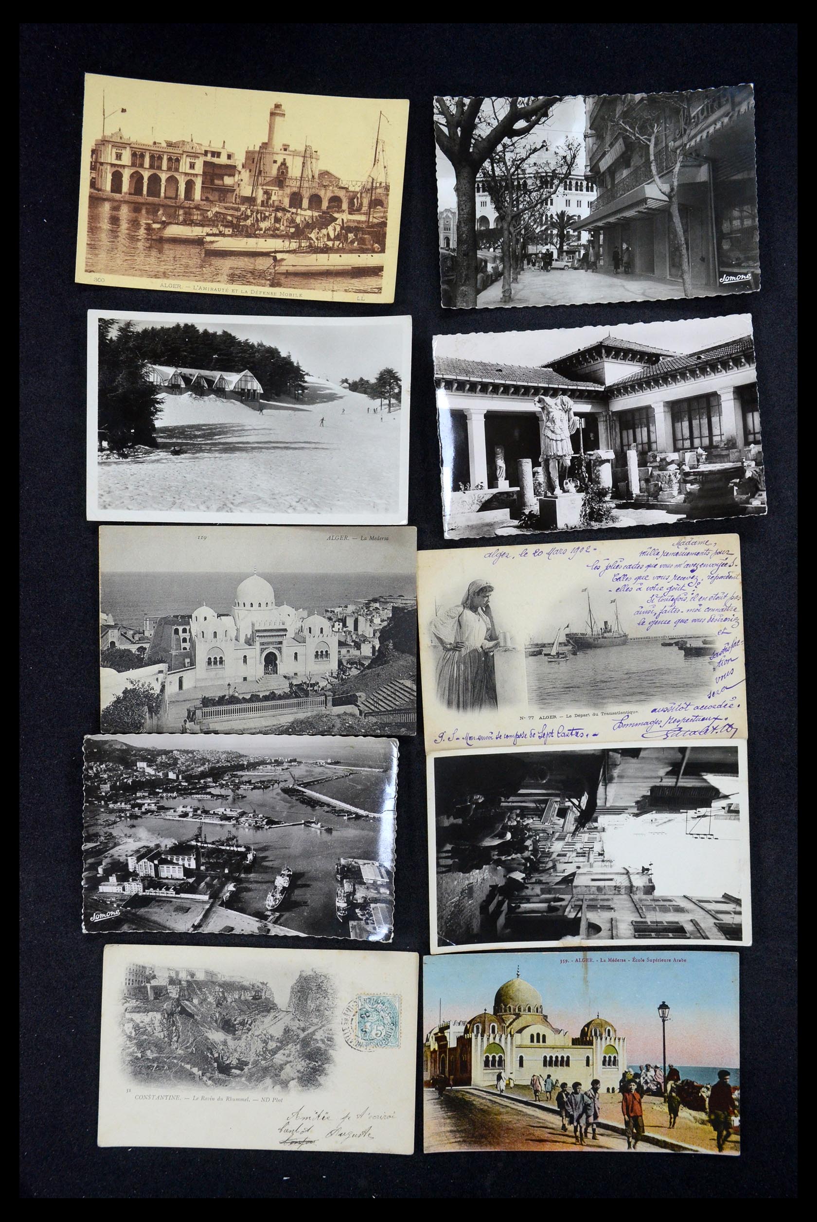 35563 085 - Postzegelverzameling 35563 Algerije ansichtkaarten 1900-1945.