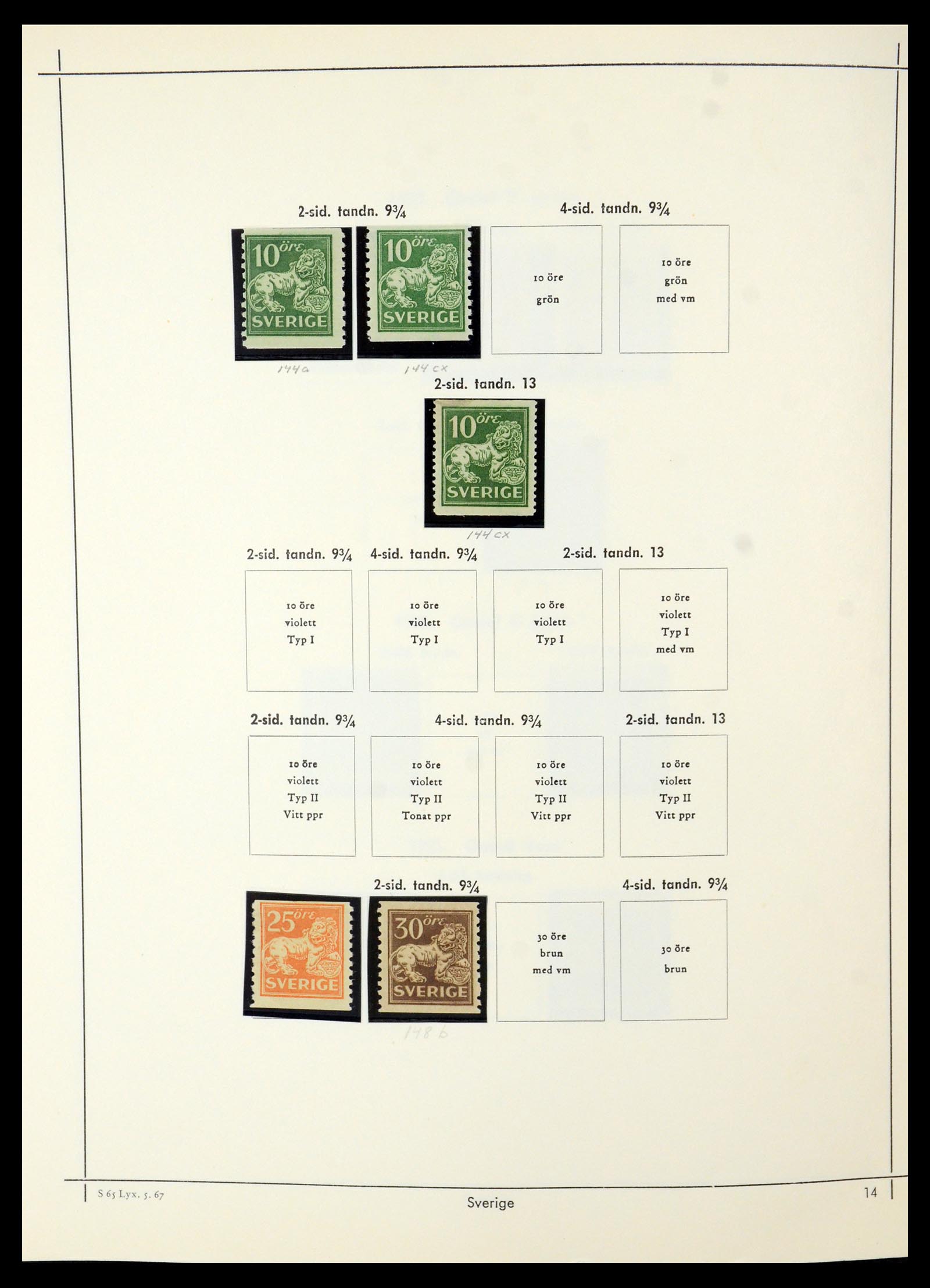 35564 008 - Postzegelverzameling 35564 Zweden 1855-2001.