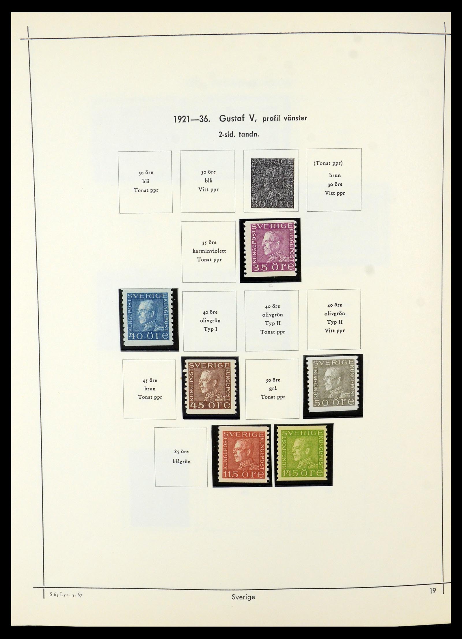 35564 013 - Postzegelverzameling 35564 Zweden 1855-2001.