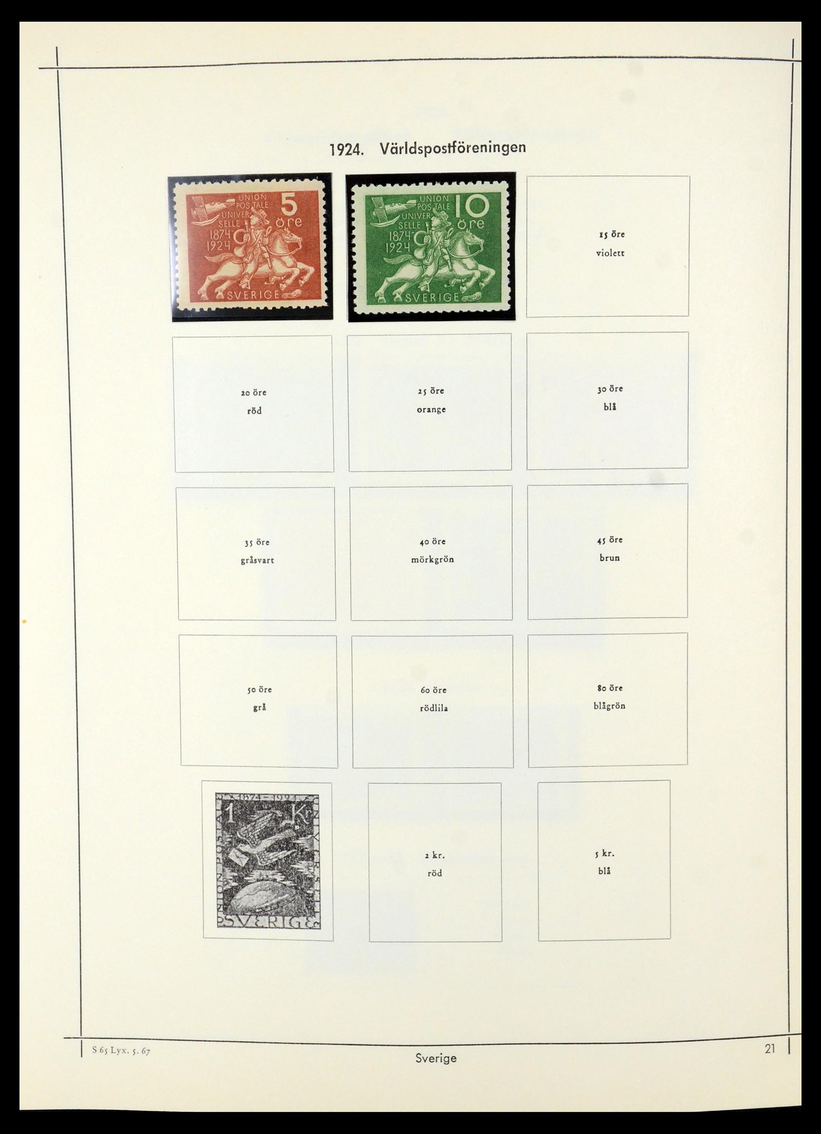 35564 015 - Postzegelverzameling 35564 Zweden 1855-2001.