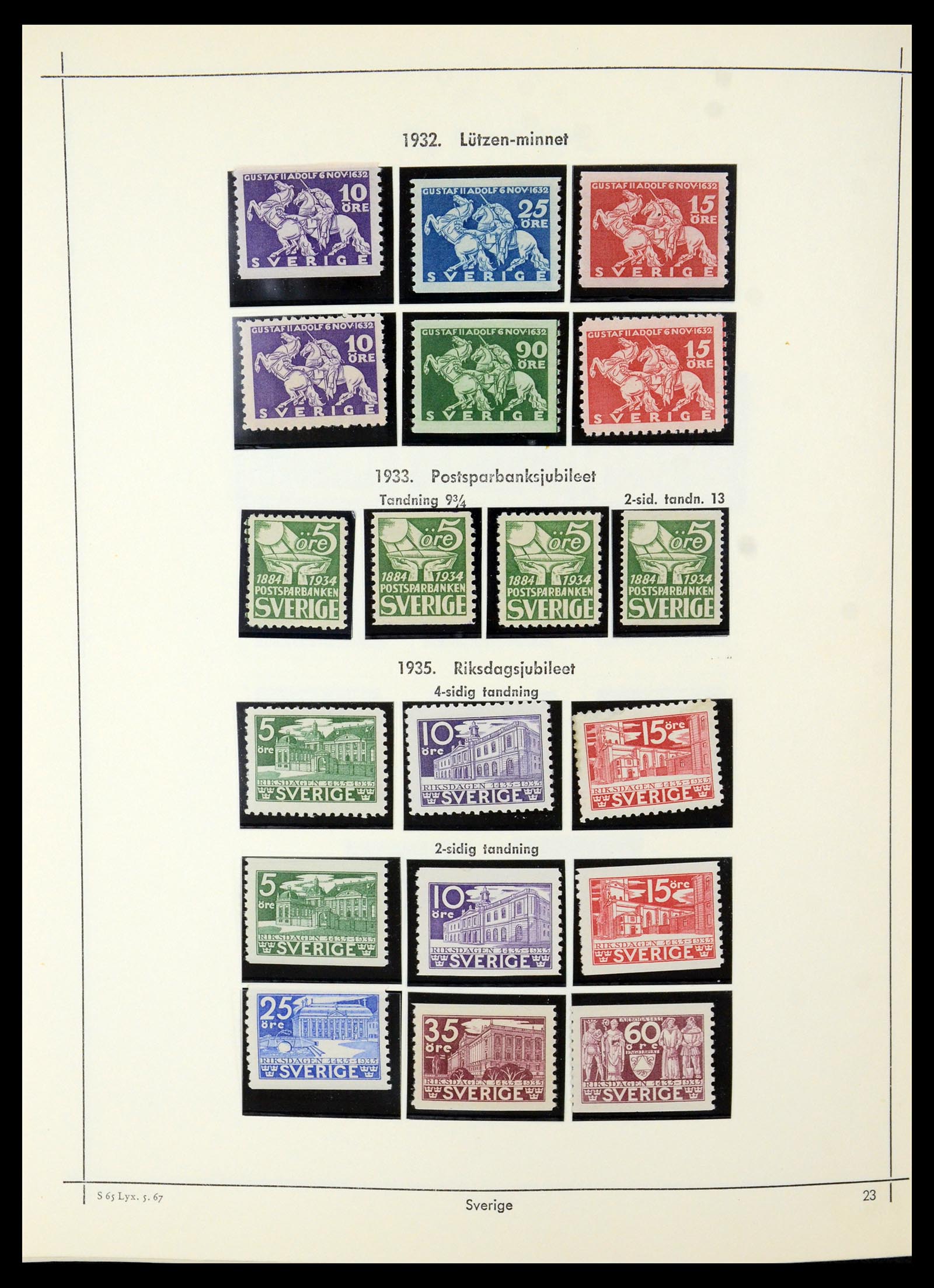 35564 017 - Postzegelverzameling 35564 Zweden 1855-2001.