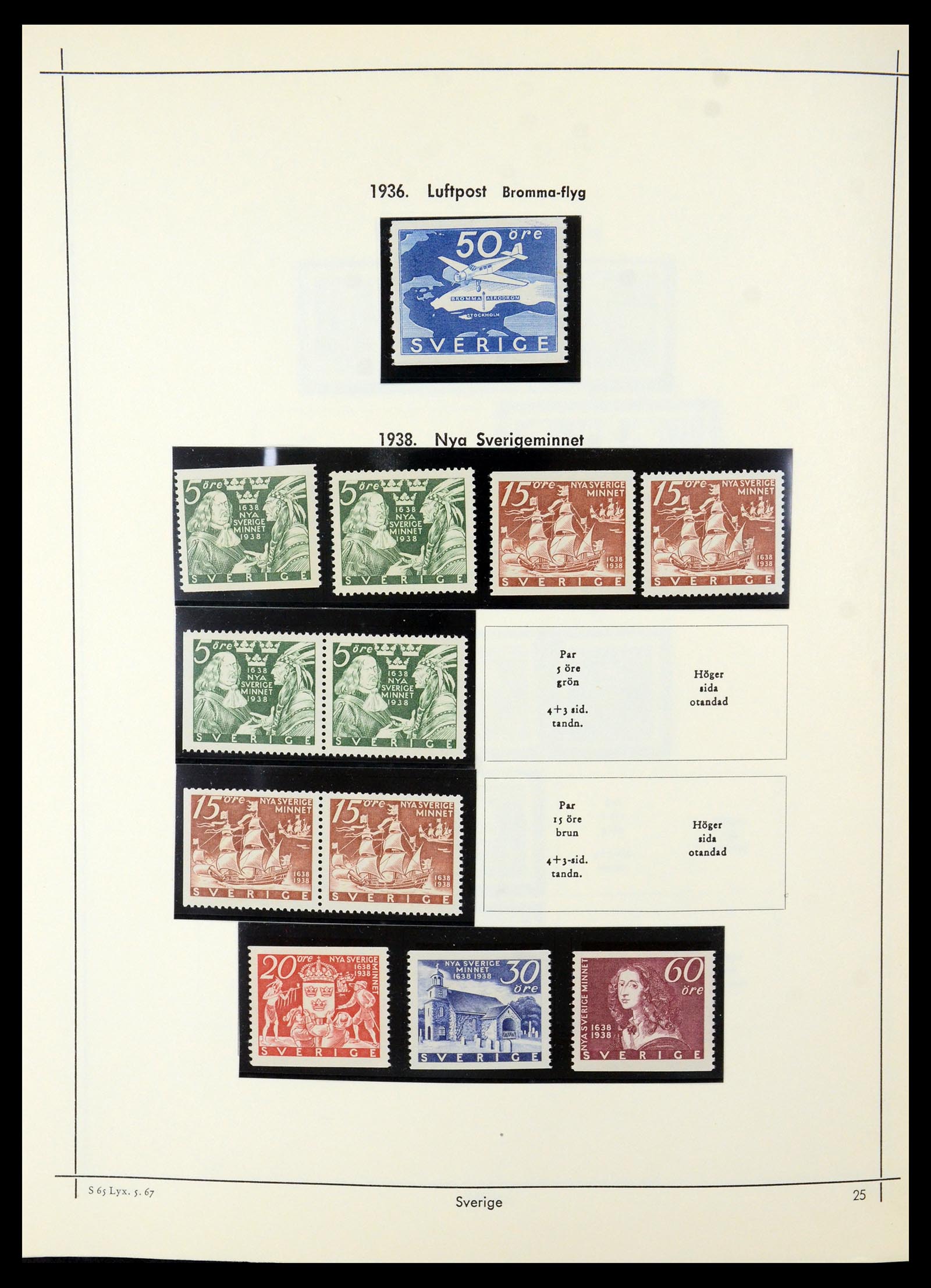 35564 019 - Postzegelverzameling 35564 Zweden 1855-2001.