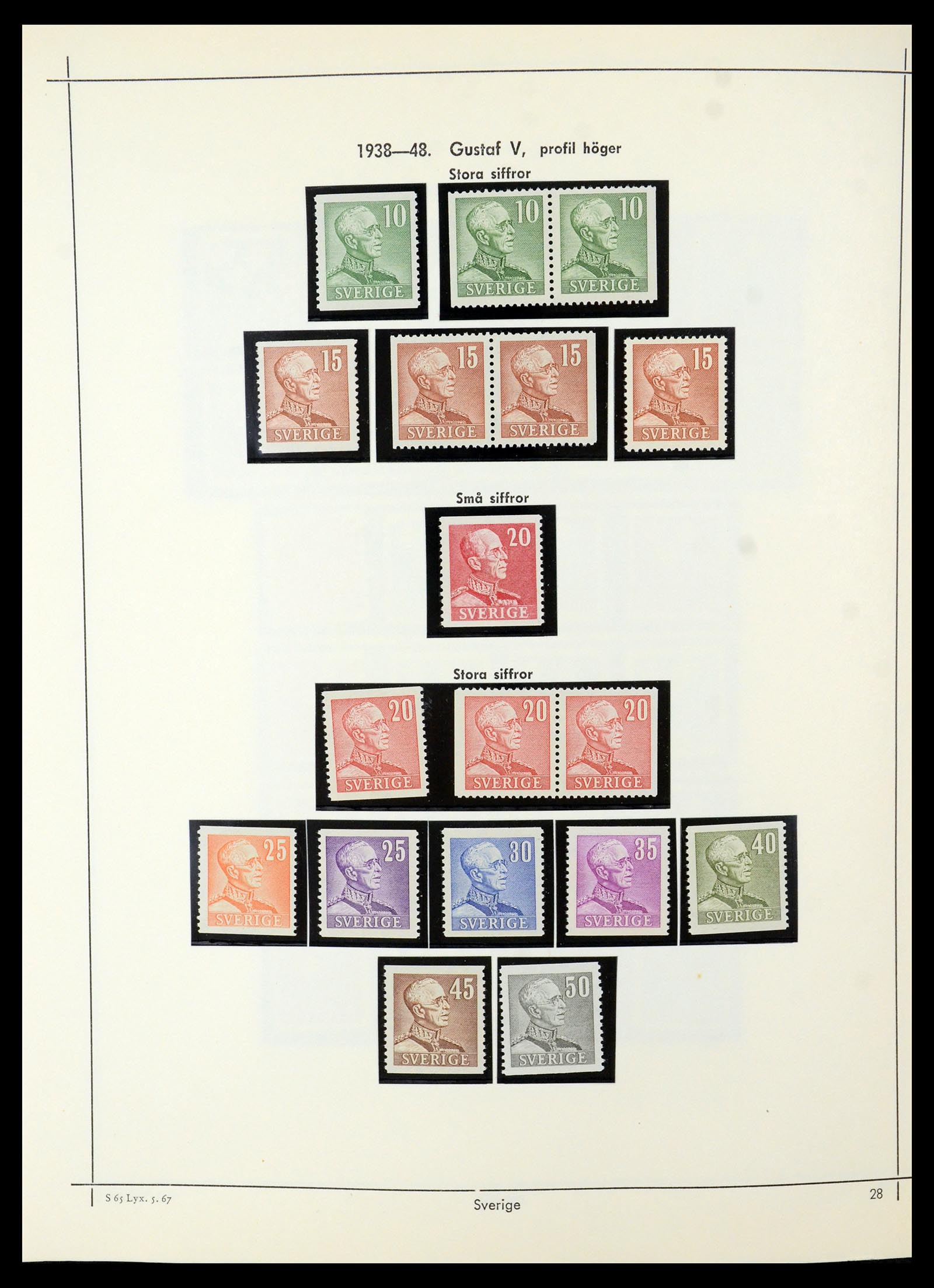 35564 022 - Postzegelverzameling 35564 Zweden 1855-2001.