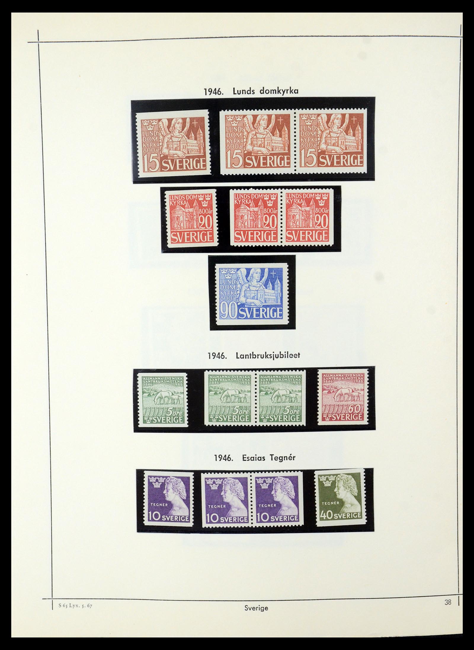35564 032 - Postzegelverzameling 35564 Zweden 1855-2001.