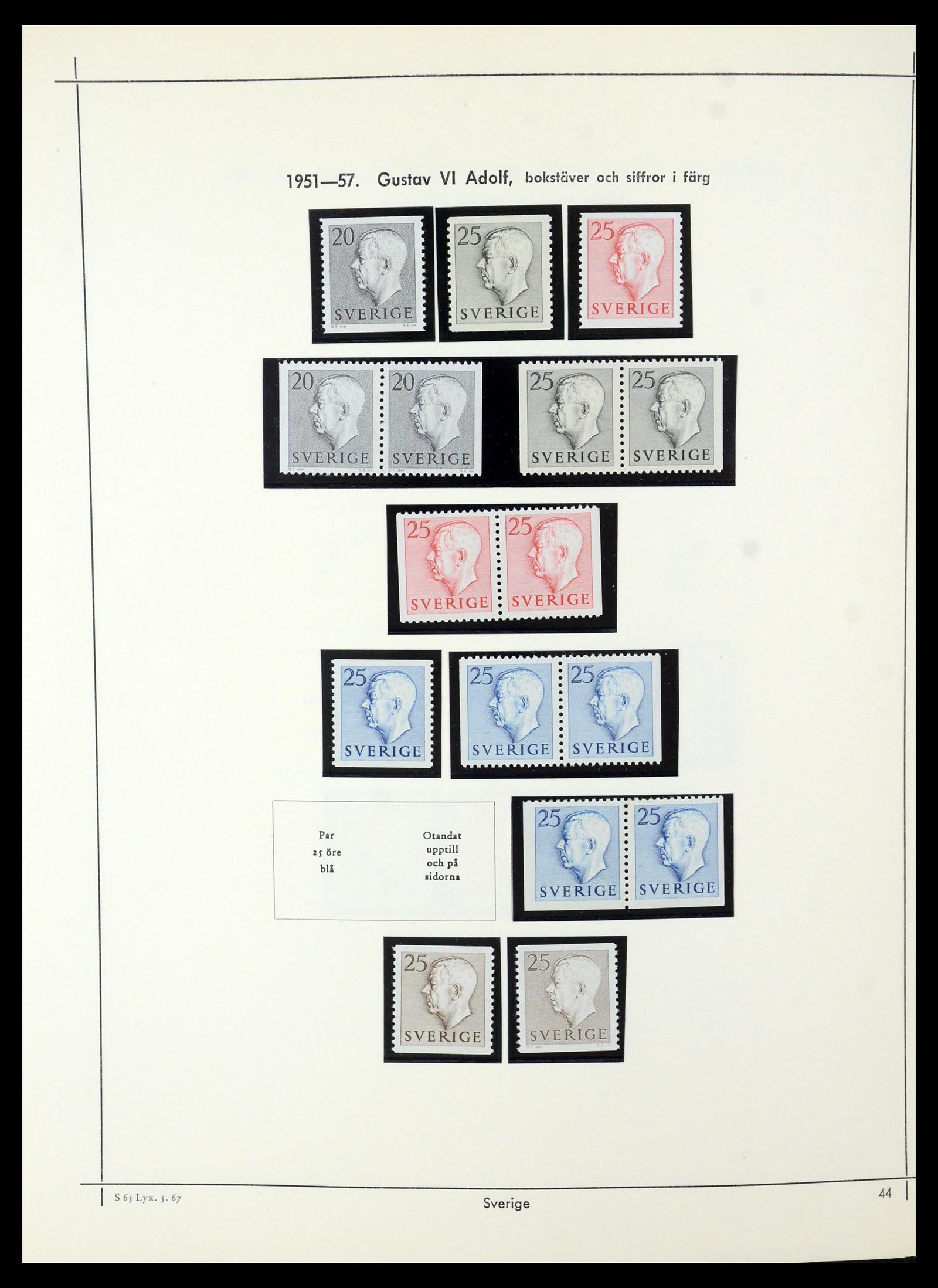35564 038 - Postzegelverzameling 35564 Zweden 1855-2001.