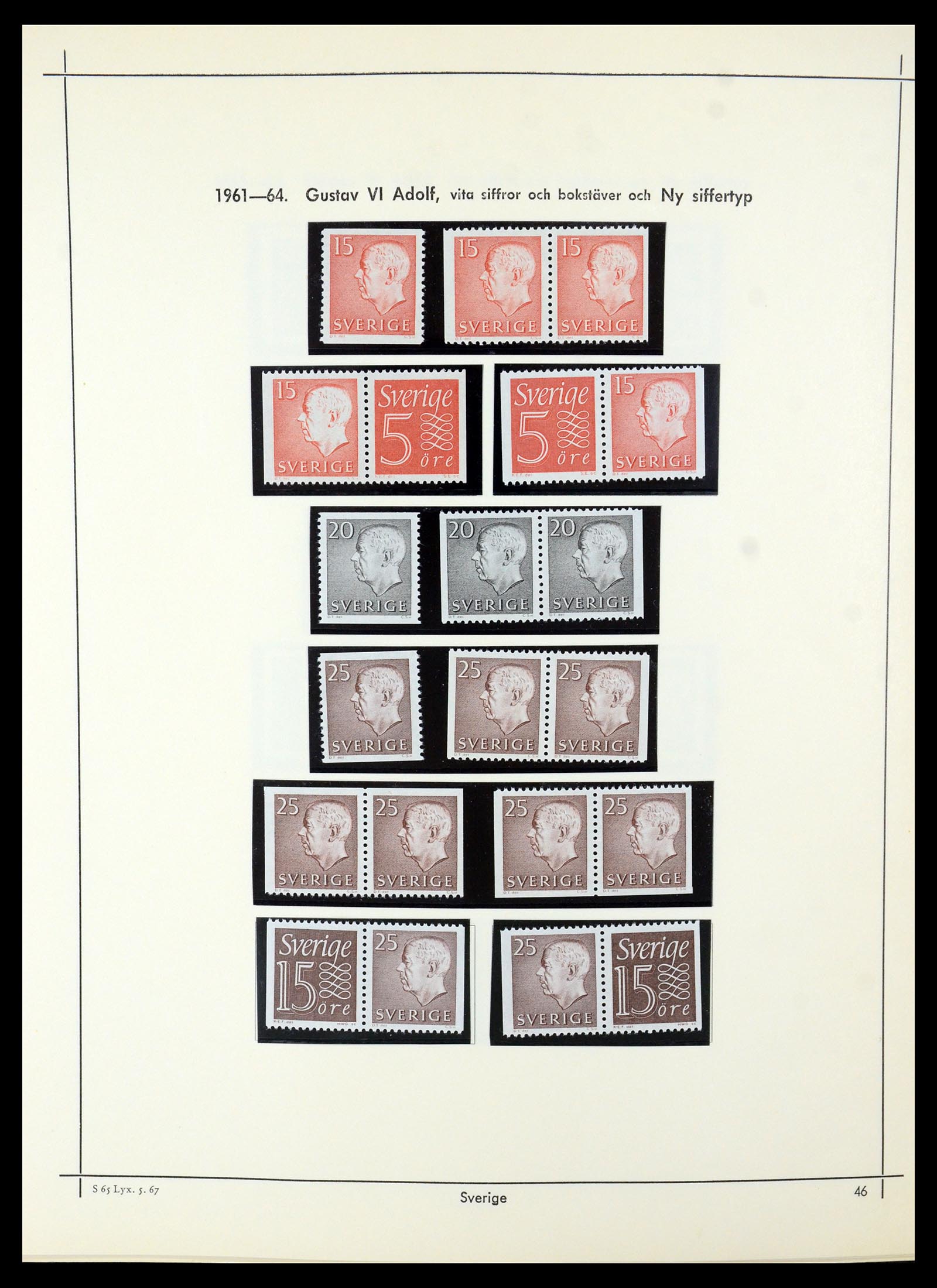 35564 040 - Postzegelverzameling 35564 Zweden 1855-2001.