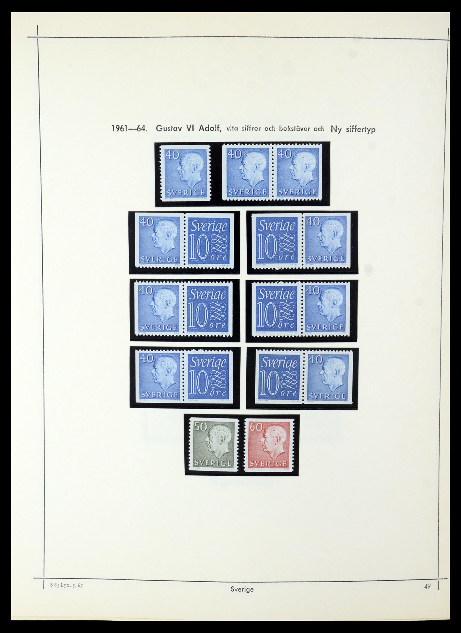 35564 043 - Postzegelverzameling 35564 Zweden 1855-2001.