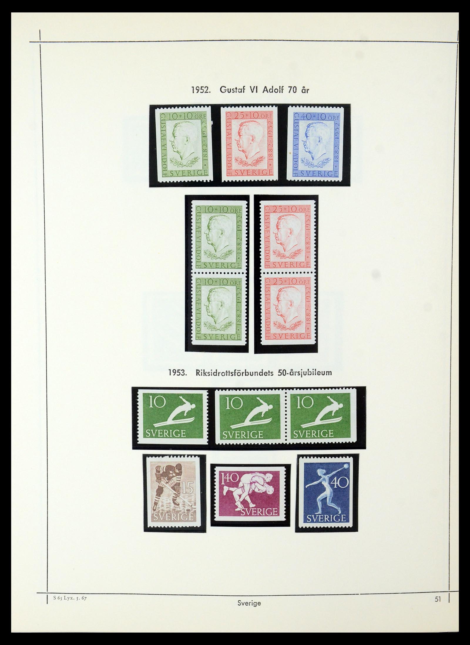 35564 045 - Postzegelverzameling 35564 Zweden 1855-2001.