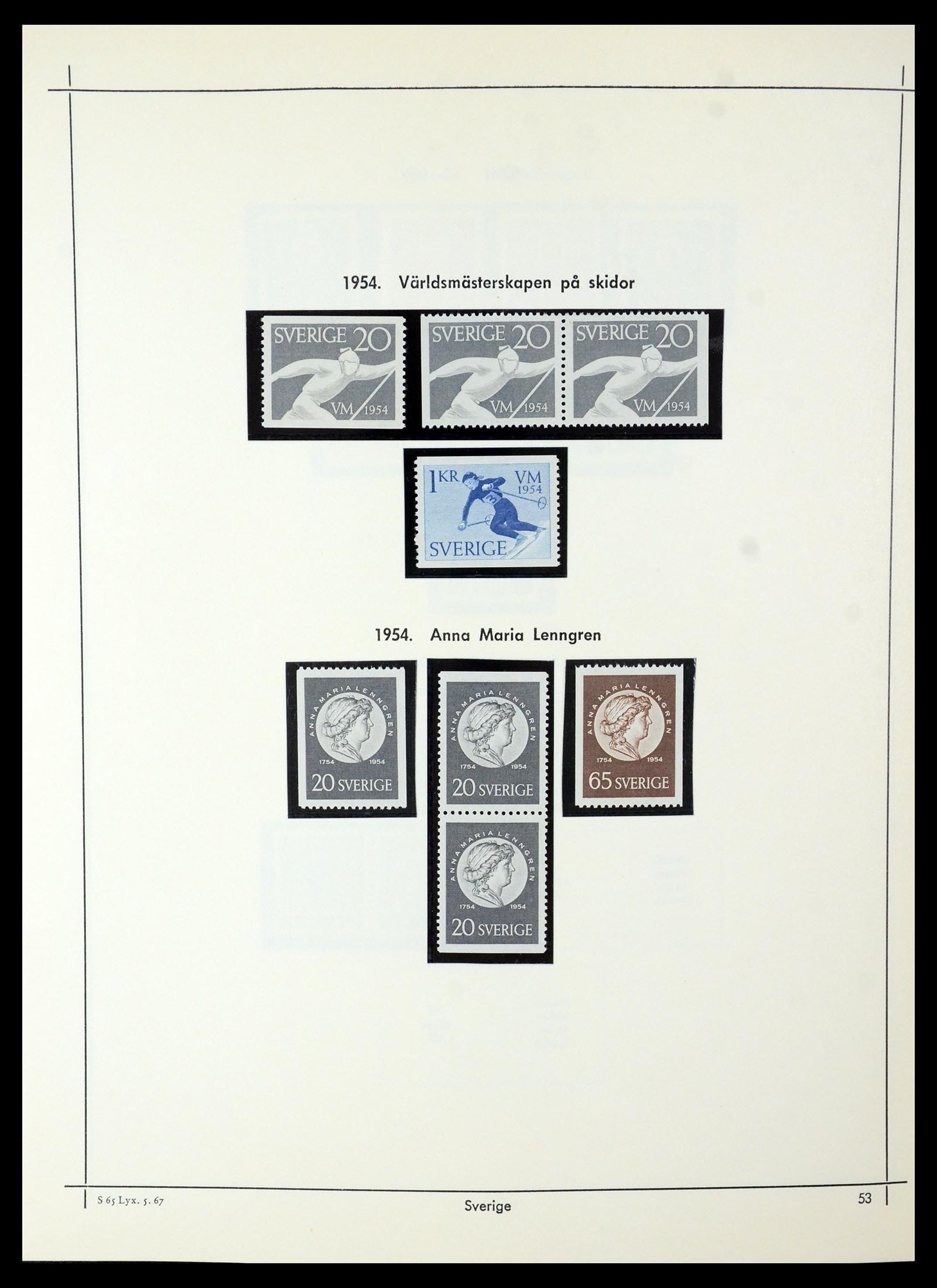35564 047 - Postzegelverzameling 35564 Zweden 1855-2001.