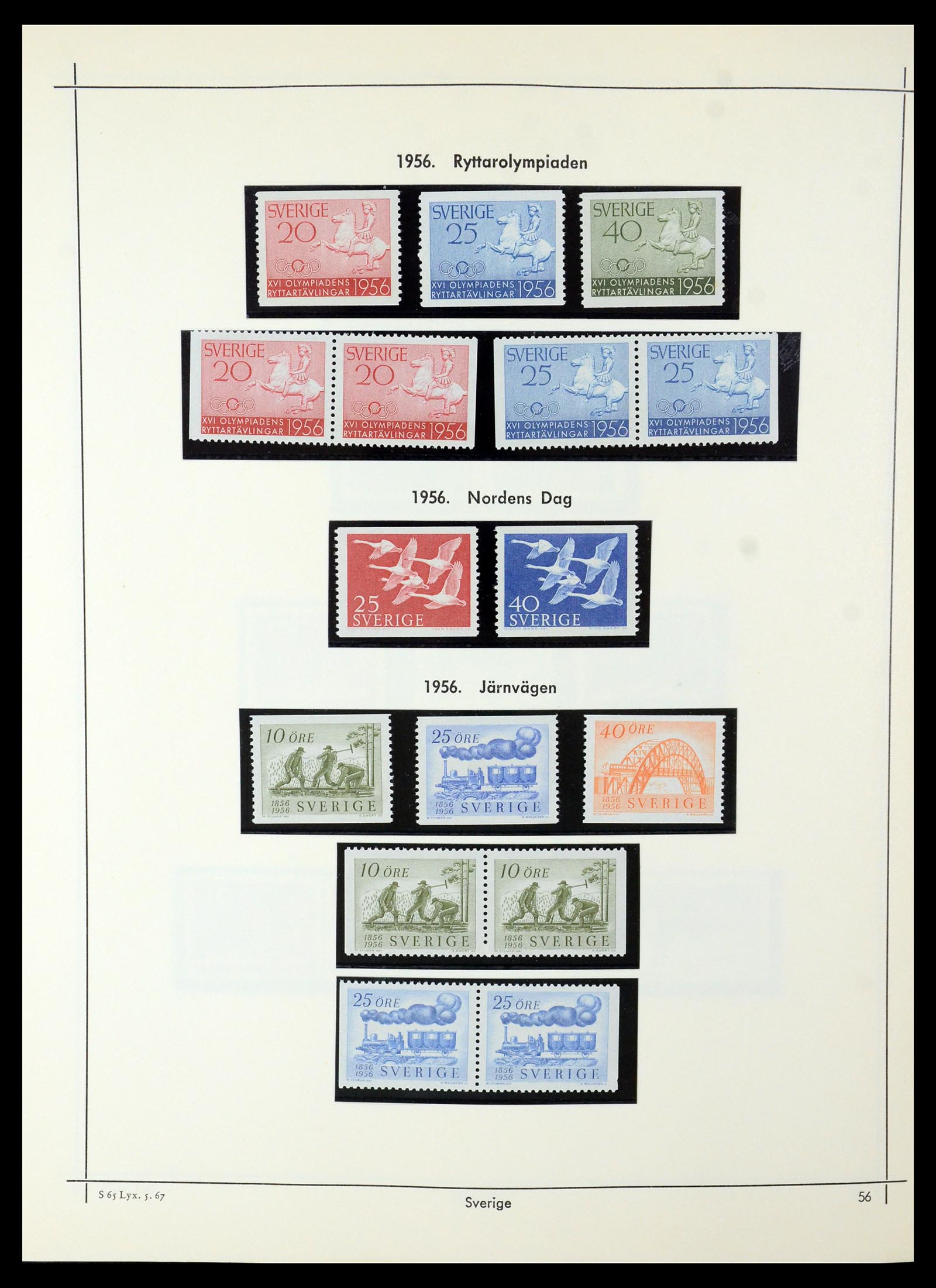 35564 050 - Postzegelverzameling 35564 Zweden 1855-2001.