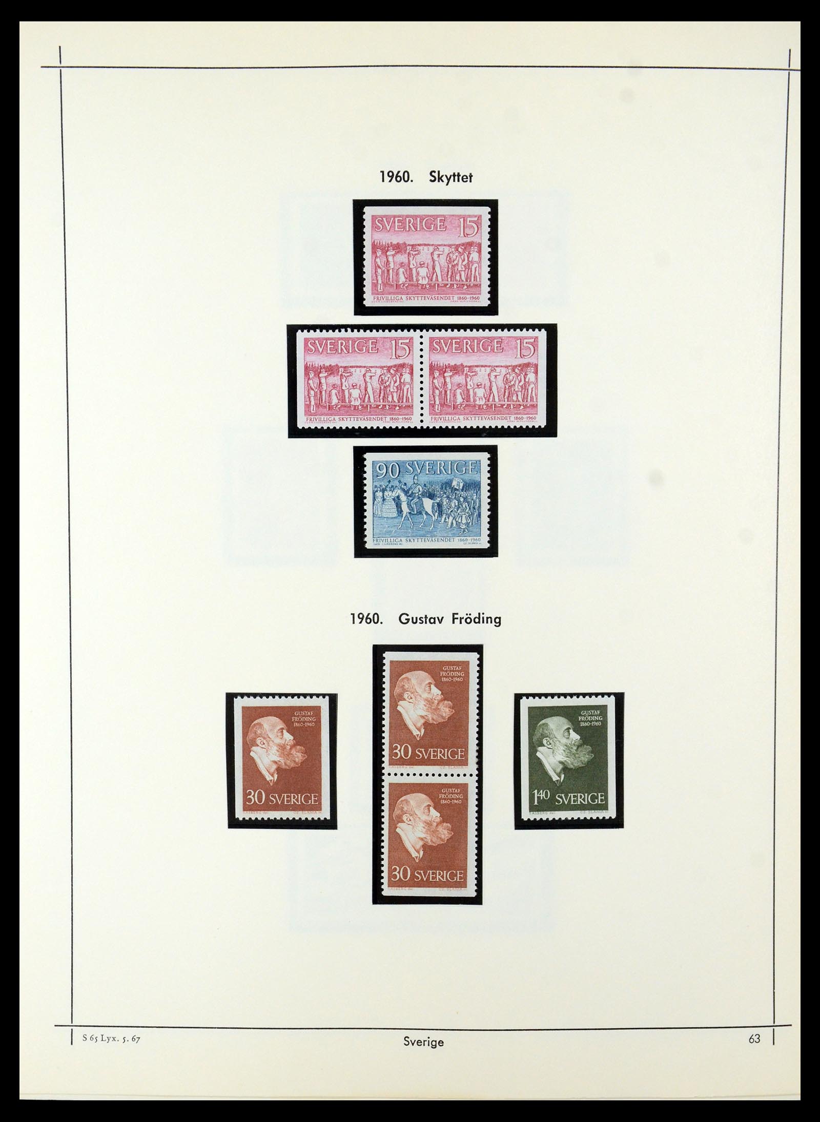 35564 057 - Postzegelverzameling 35564 Zweden 1855-2001.