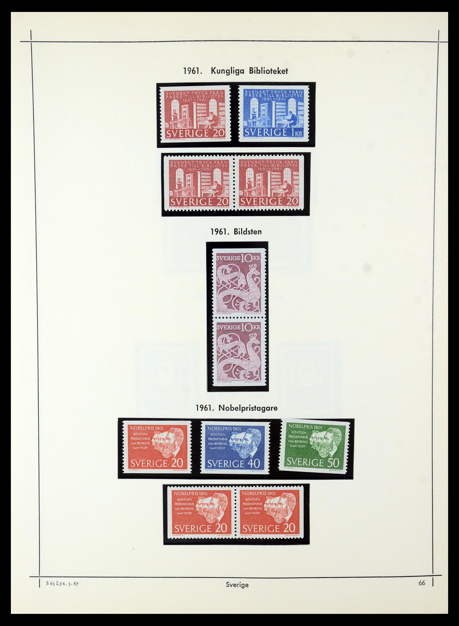 35564 060 - Postzegelverzameling 35564 Zweden 1855-2001.
