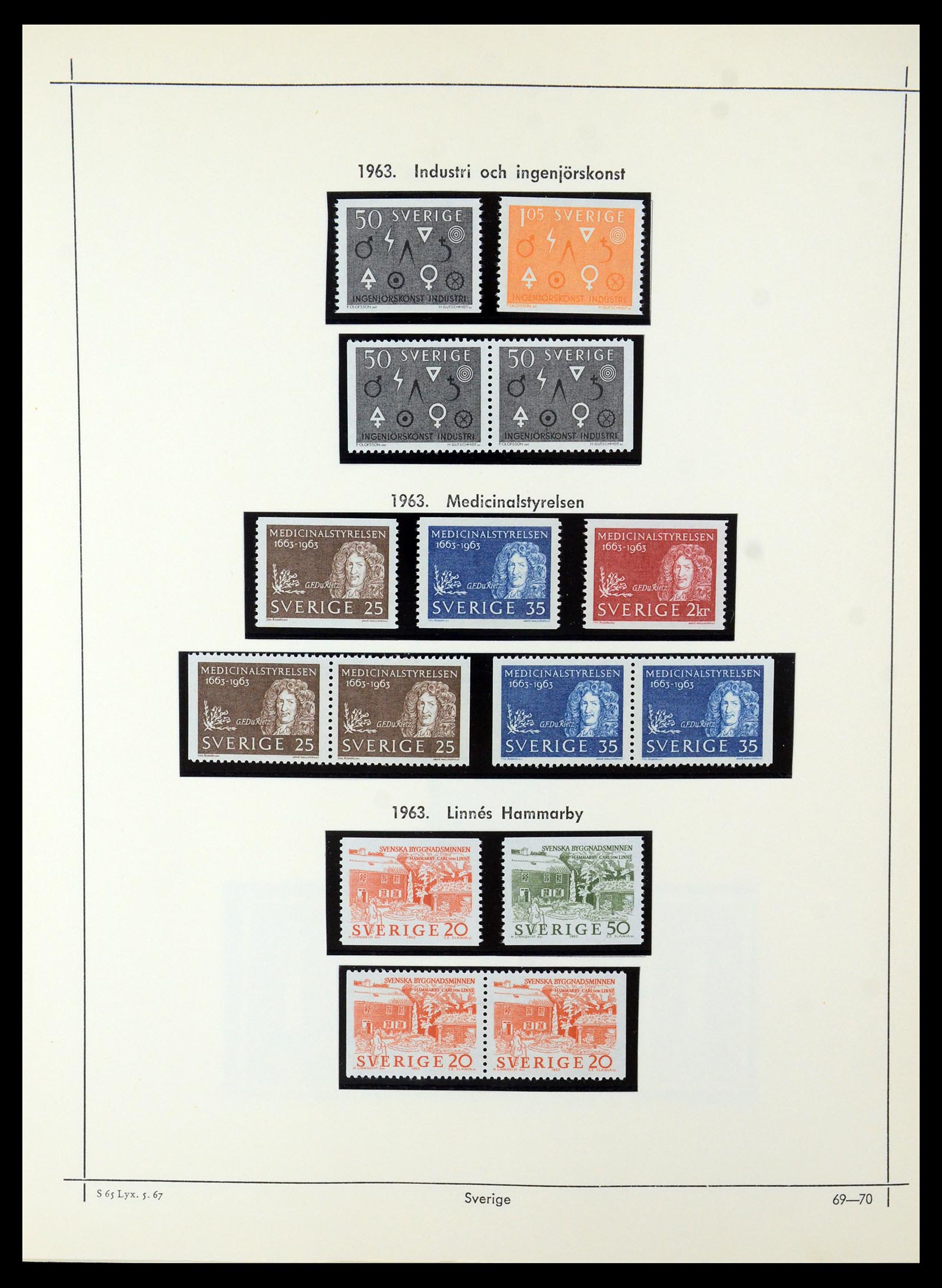 35564 064 - Postzegelverzameling 35564 Zweden 1855-2001.