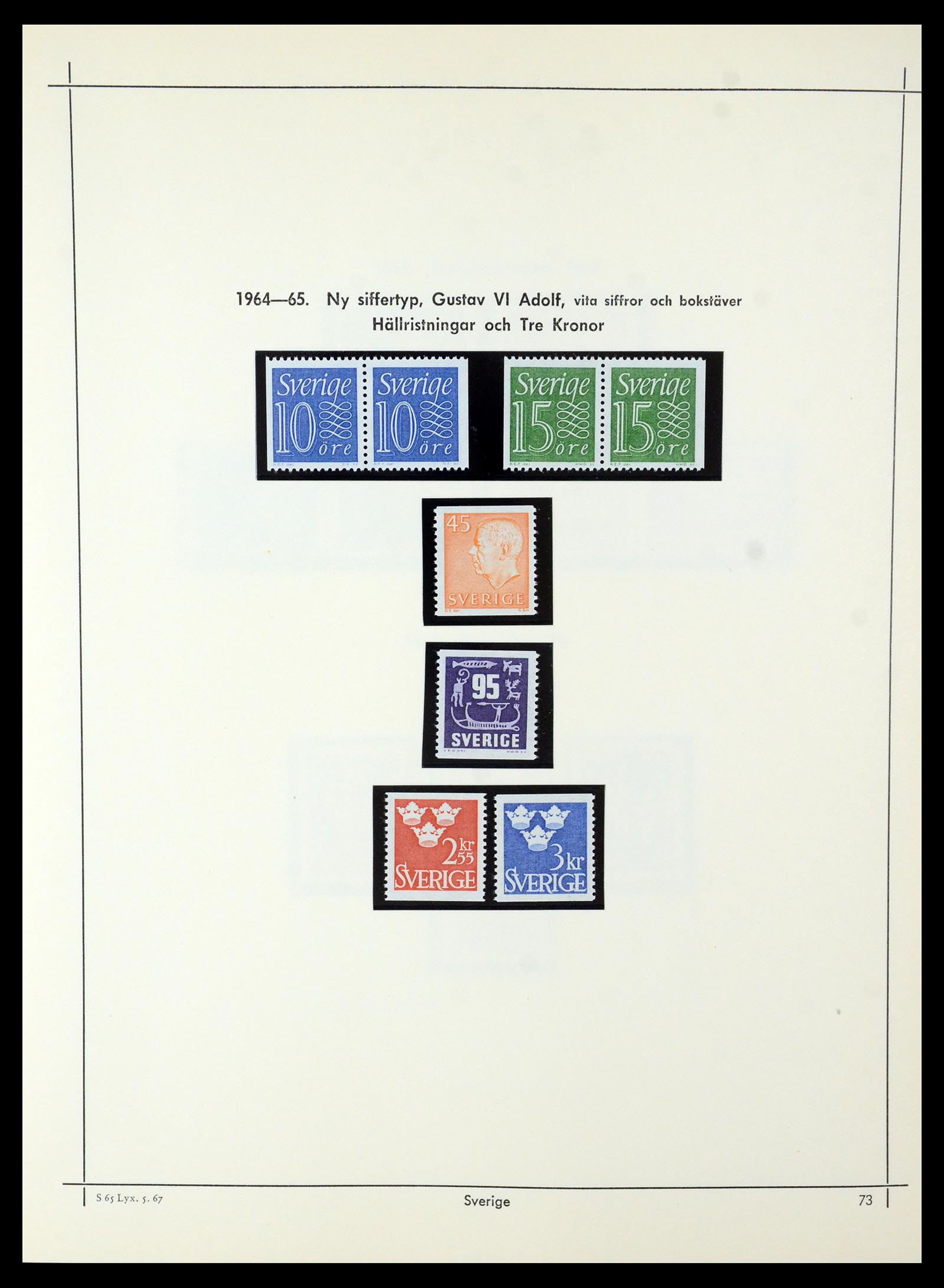 35564 066 - Postzegelverzameling 35564 Zweden 1855-2001.