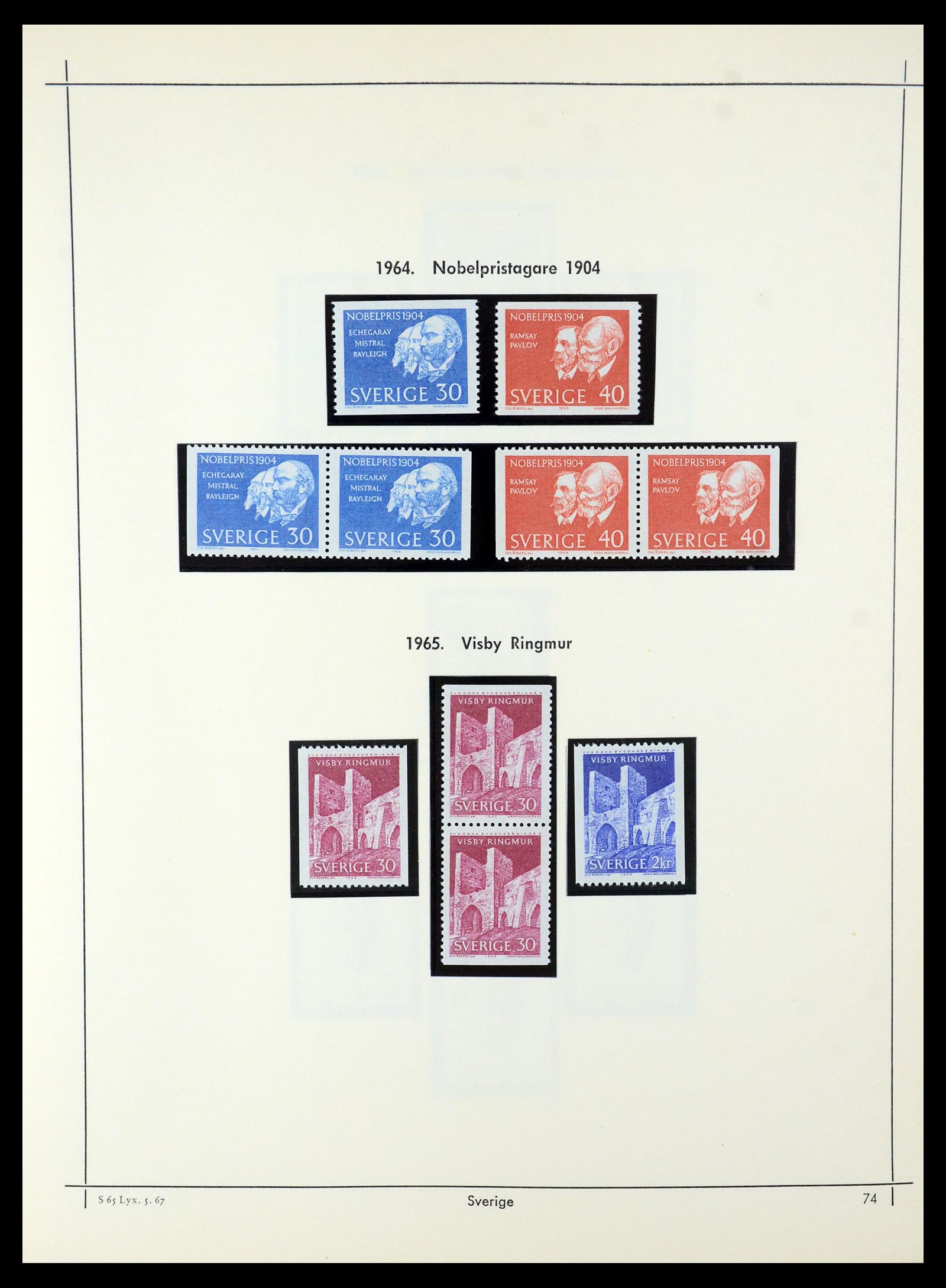 35564 067 - Postzegelverzameling 35564 Zweden 1855-2001.
