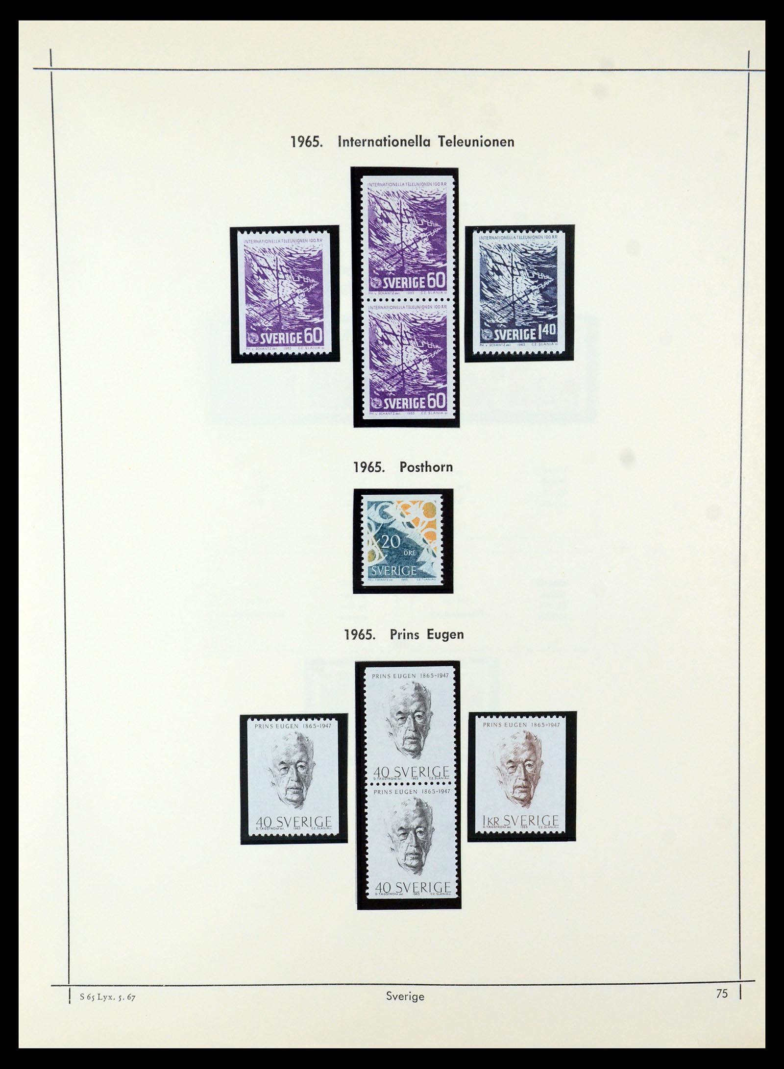 35564 068 - Postzegelverzameling 35564 Zweden 1855-2001.