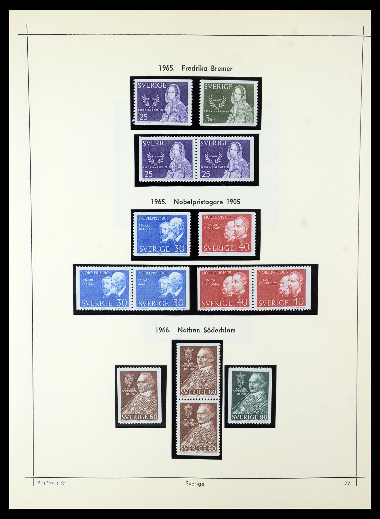 35564 070 - Postzegelverzameling 35564 Zweden 1855-2001.