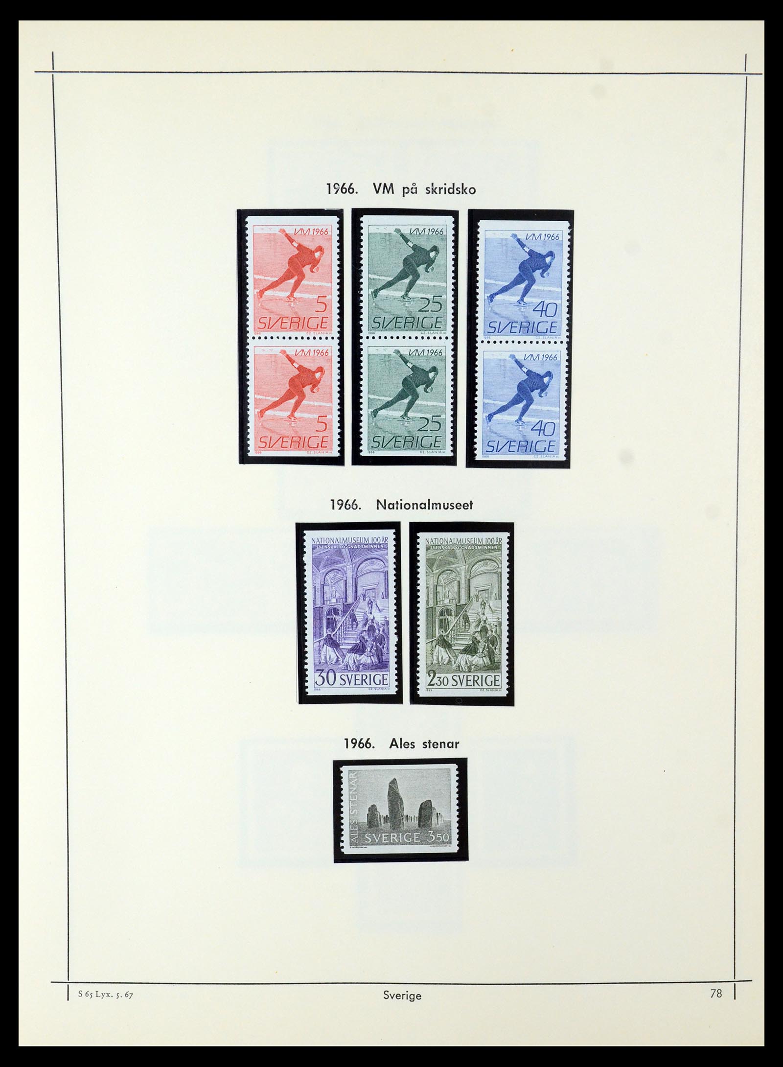 35564 071 - Postzegelverzameling 35564 Zweden 1855-2001.