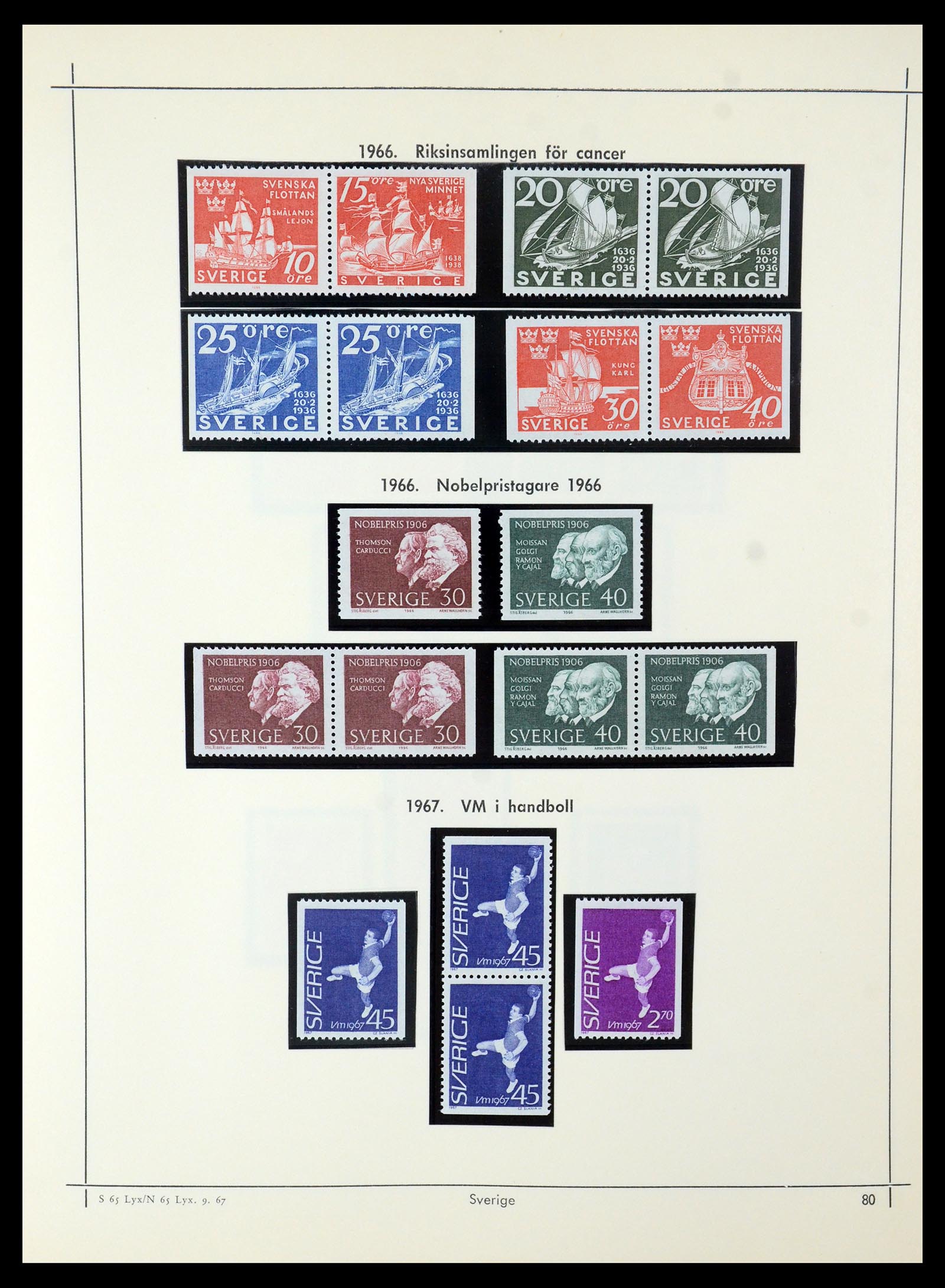 35564 073 - Postzegelverzameling 35564 Zweden 1855-2001.