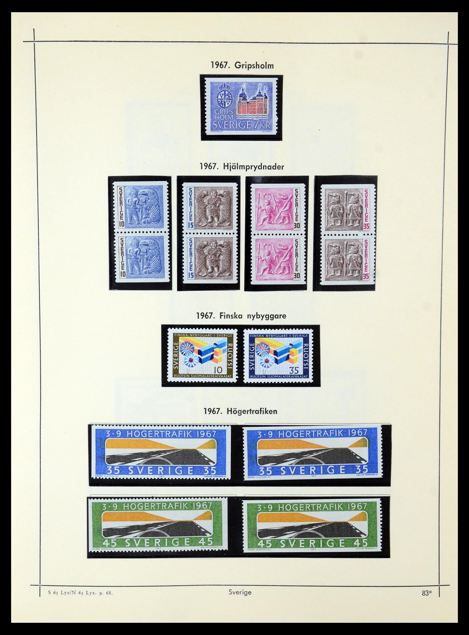 35564 076 - Postzegelverzameling 35564 Zweden 1855-2001.