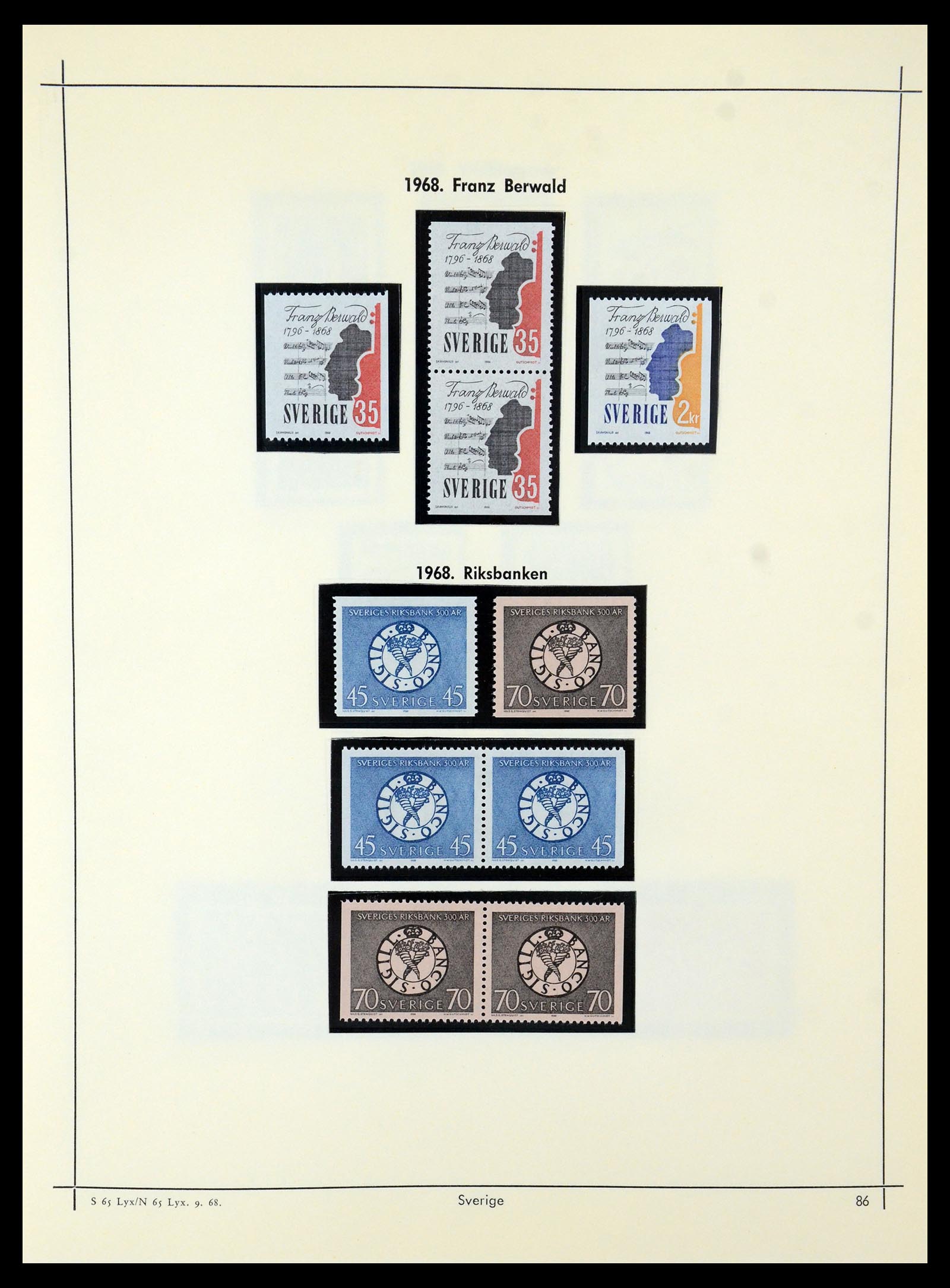 35564 079 - Postzegelverzameling 35564 Zweden 1855-2001.