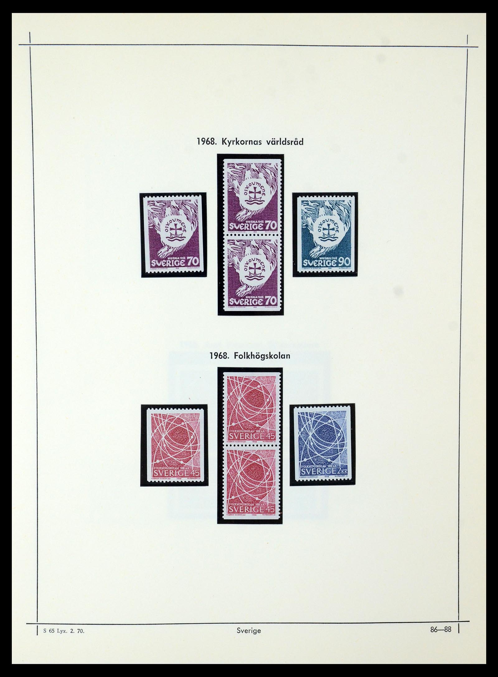 35564 081 - Postzegelverzameling 35564 Zweden 1855-2001.