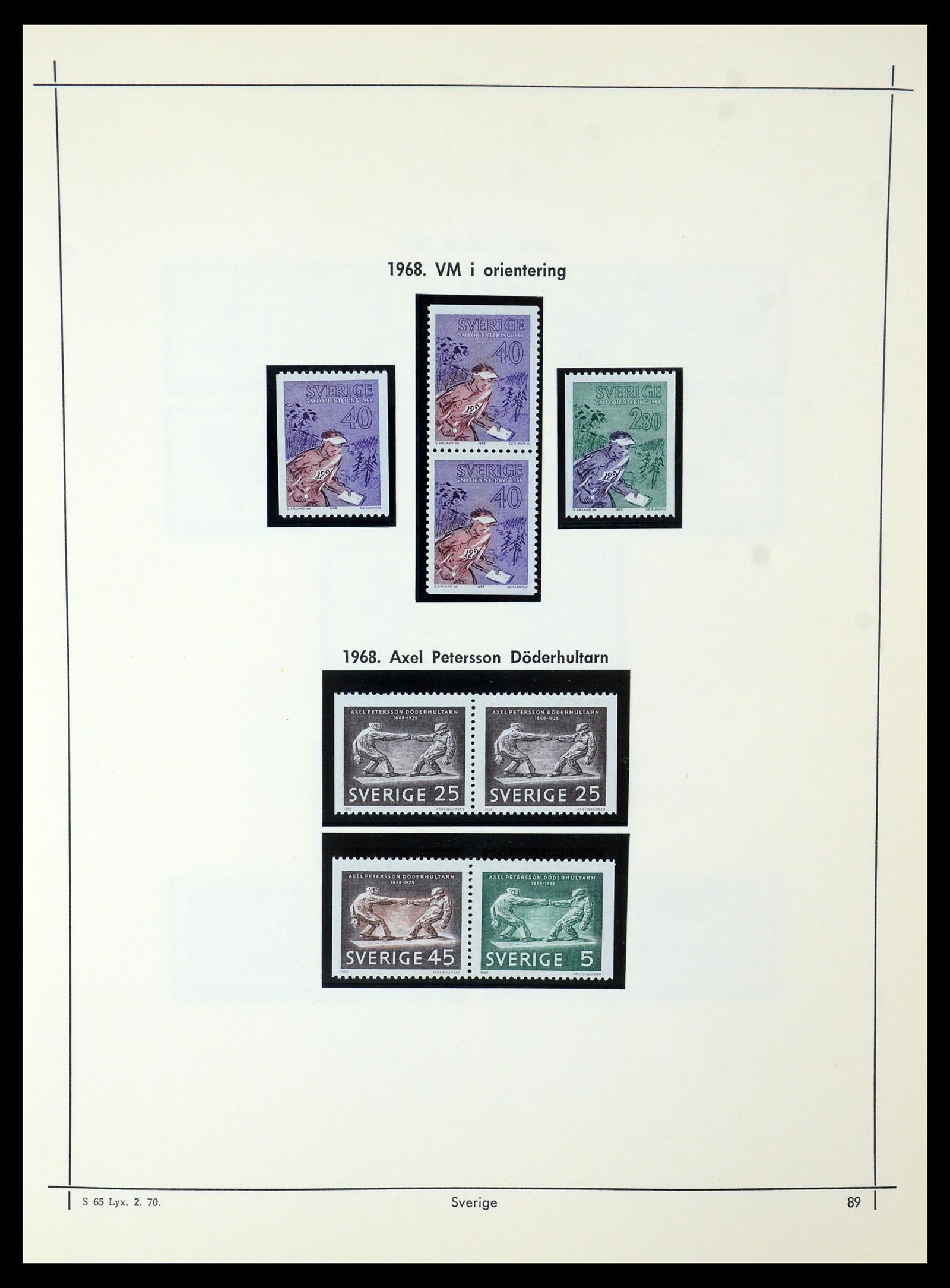 35564 082 - Postzegelverzameling 35564 Zweden 1855-2001.