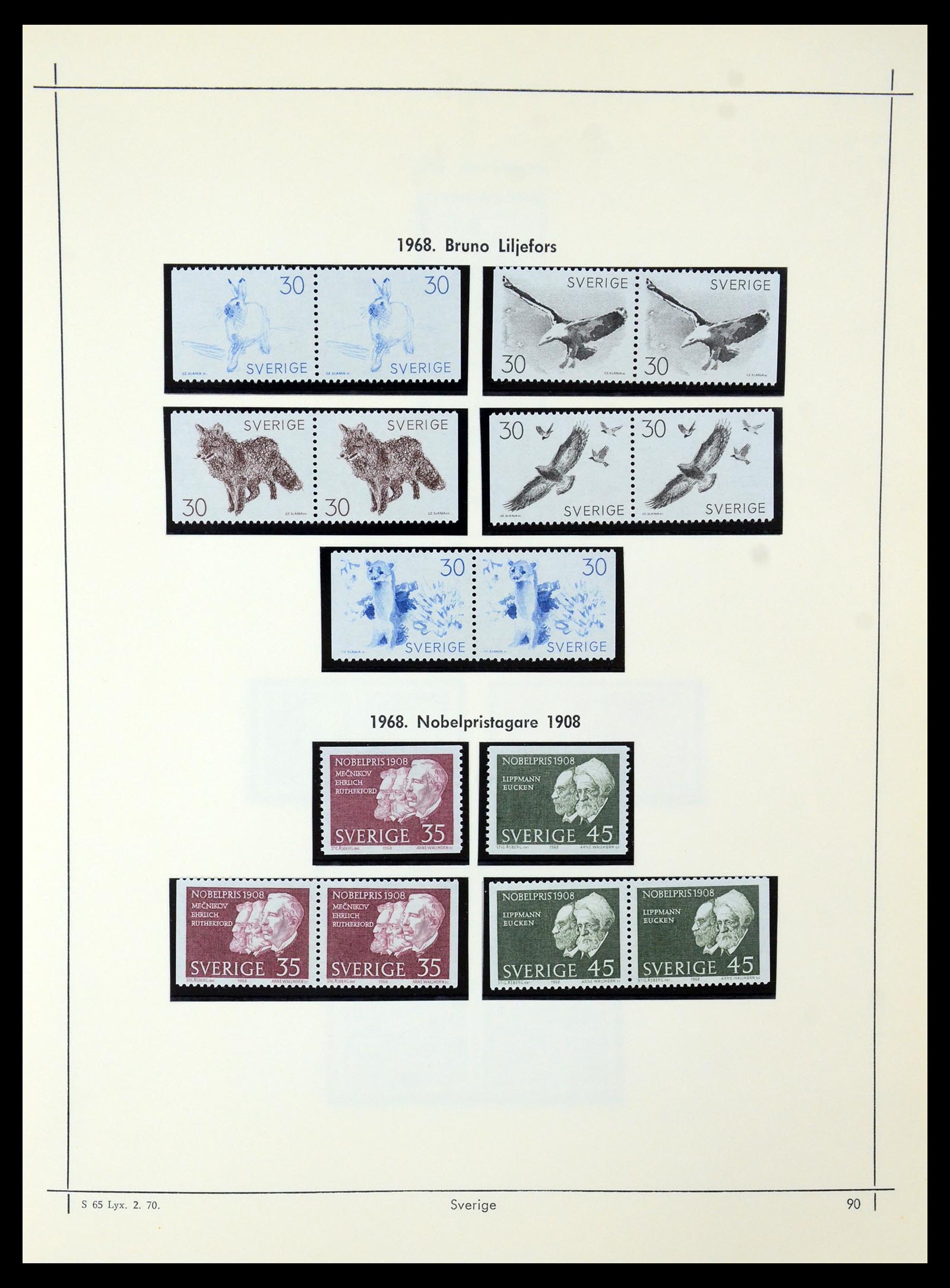 35564 083 - Postzegelverzameling 35564 Zweden 1855-2001.