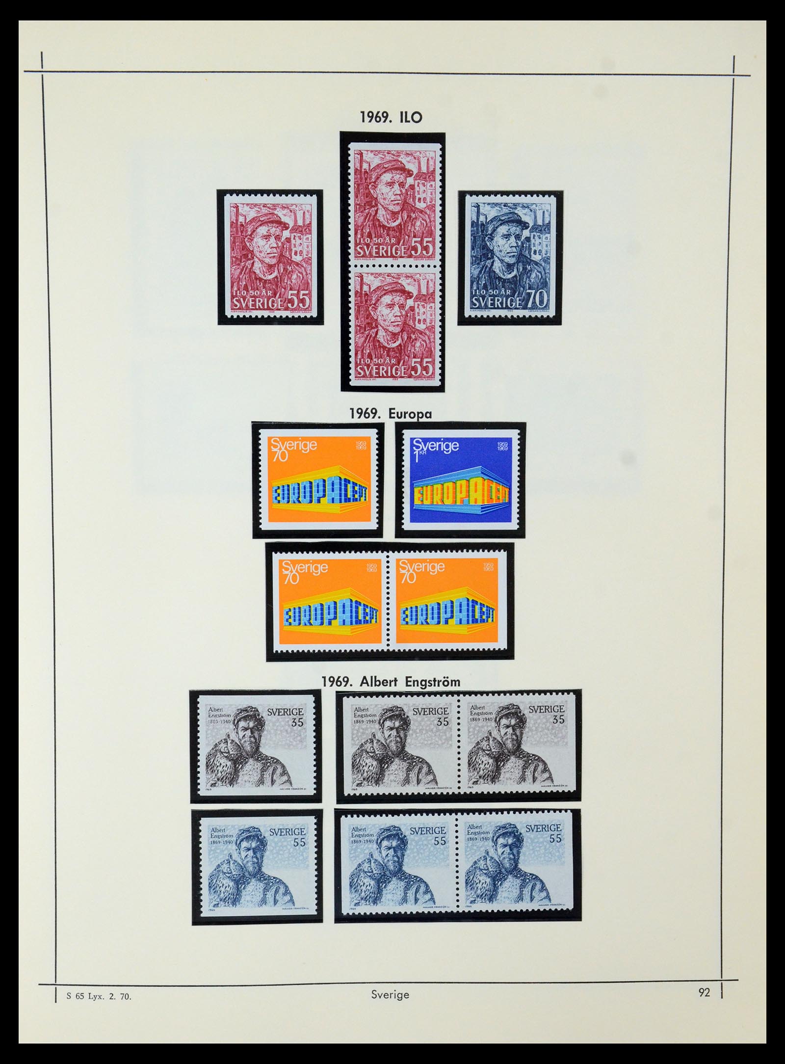 35564 085 - Postzegelverzameling 35564 Zweden 1855-2001.