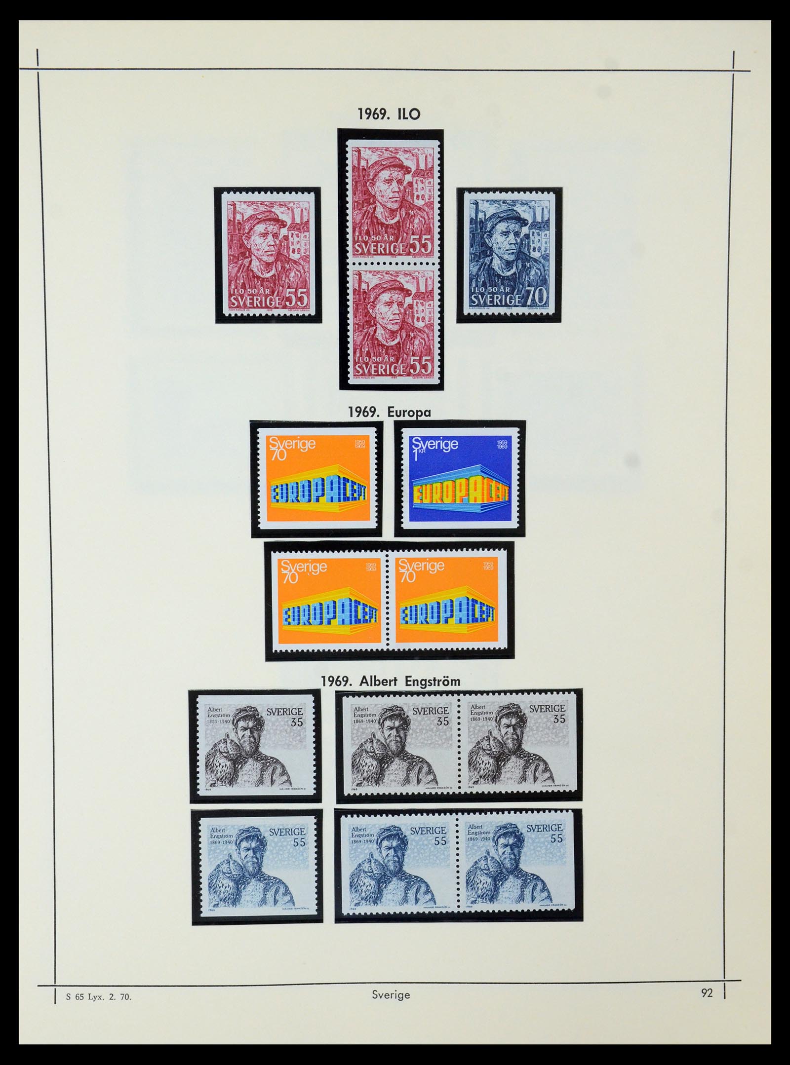35564 086 - Postzegelverzameling 35564 Zweden 1855-2001.