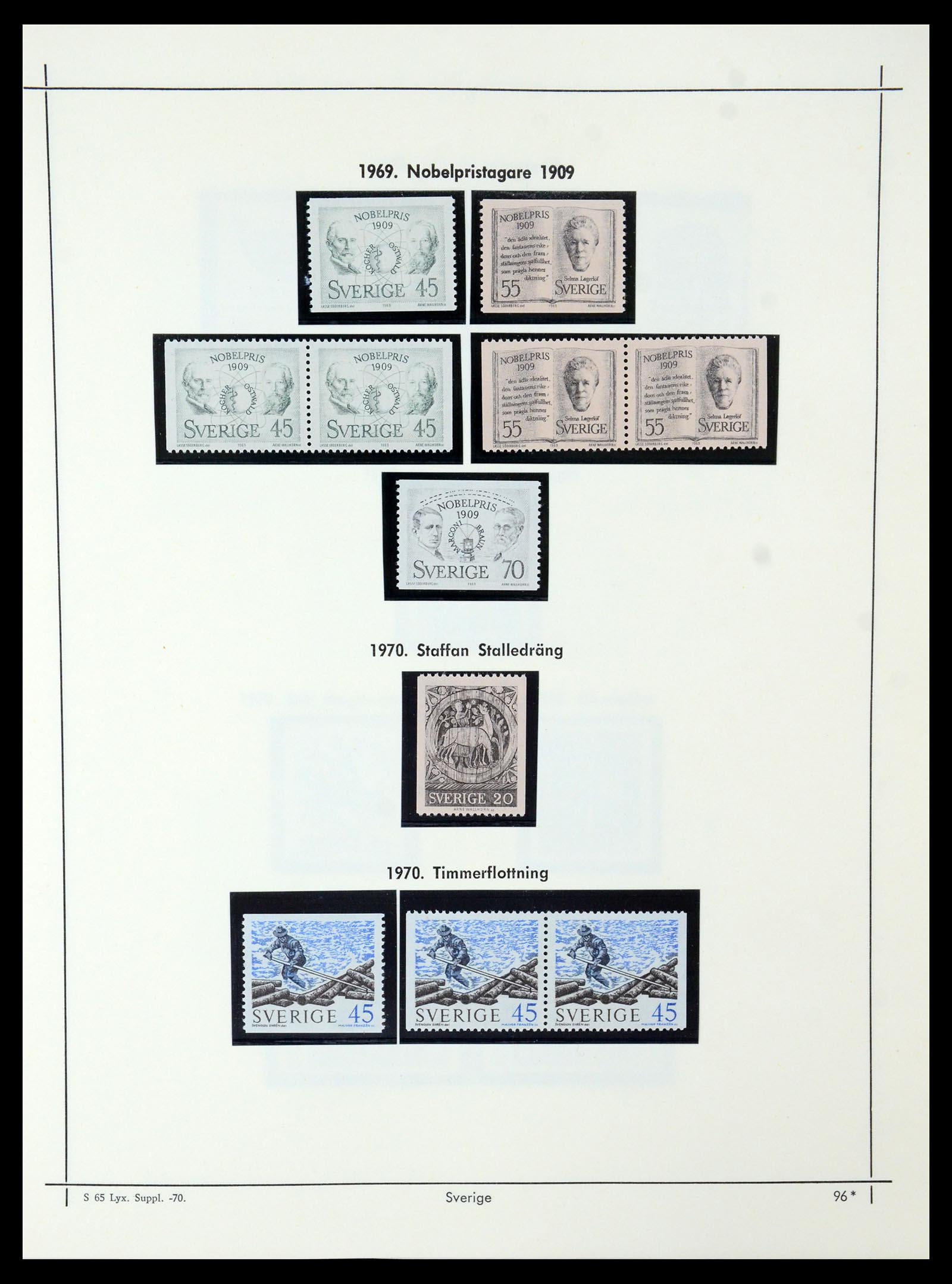35564 091 - Postzegelverzameling 35564 Zweden 1855-2001.