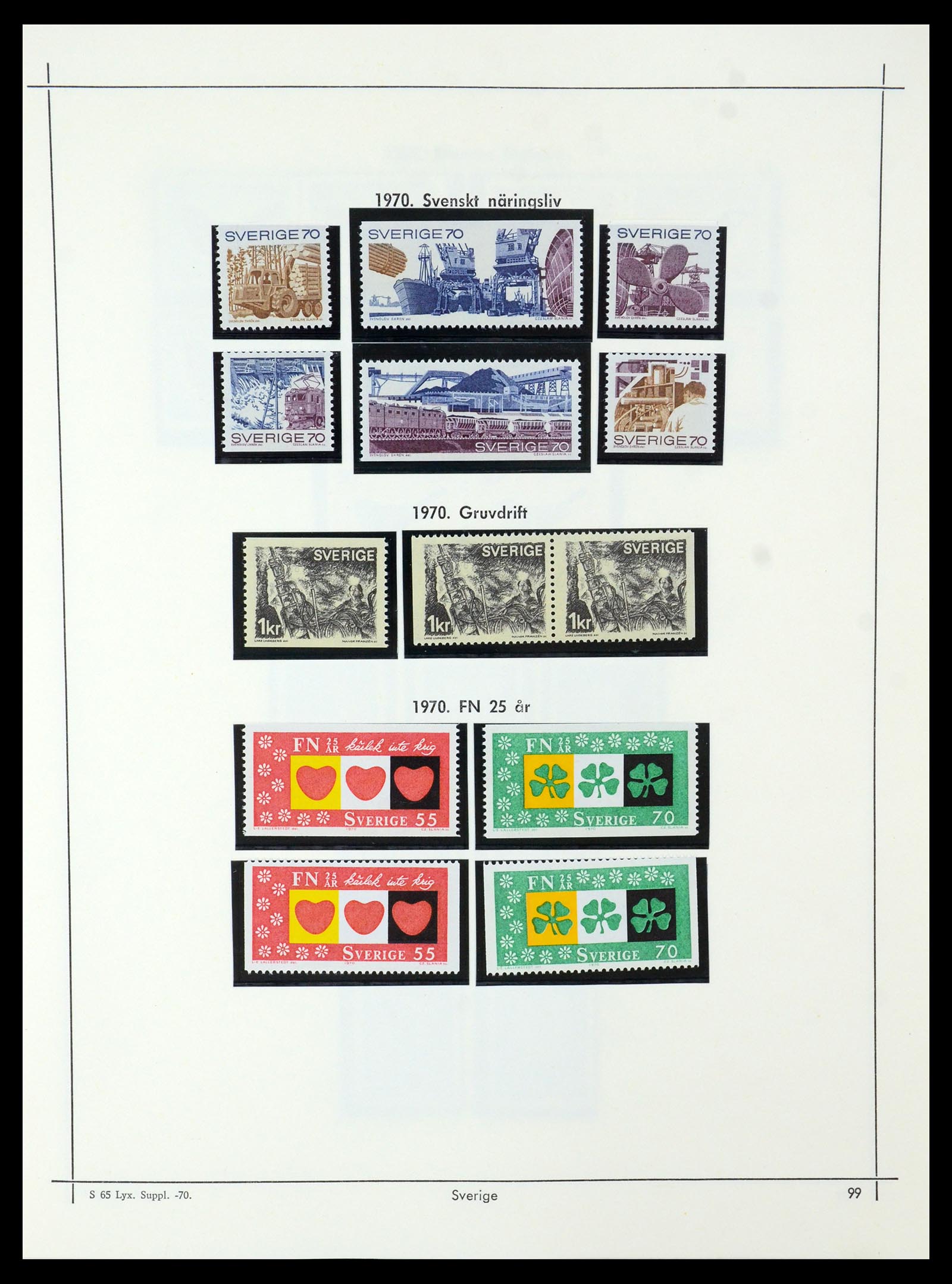 35564 094 - Postzegelverzameling 35564 Zweden 1855-2001.