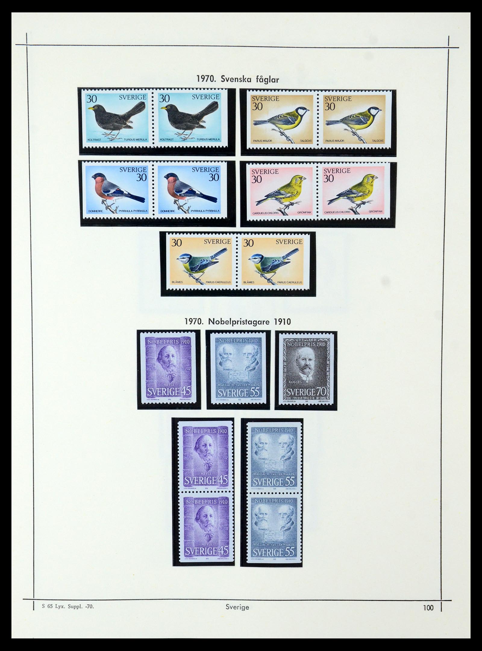 35564 095 - Postzegelverzameling 35564 Zweden 1855-2001.