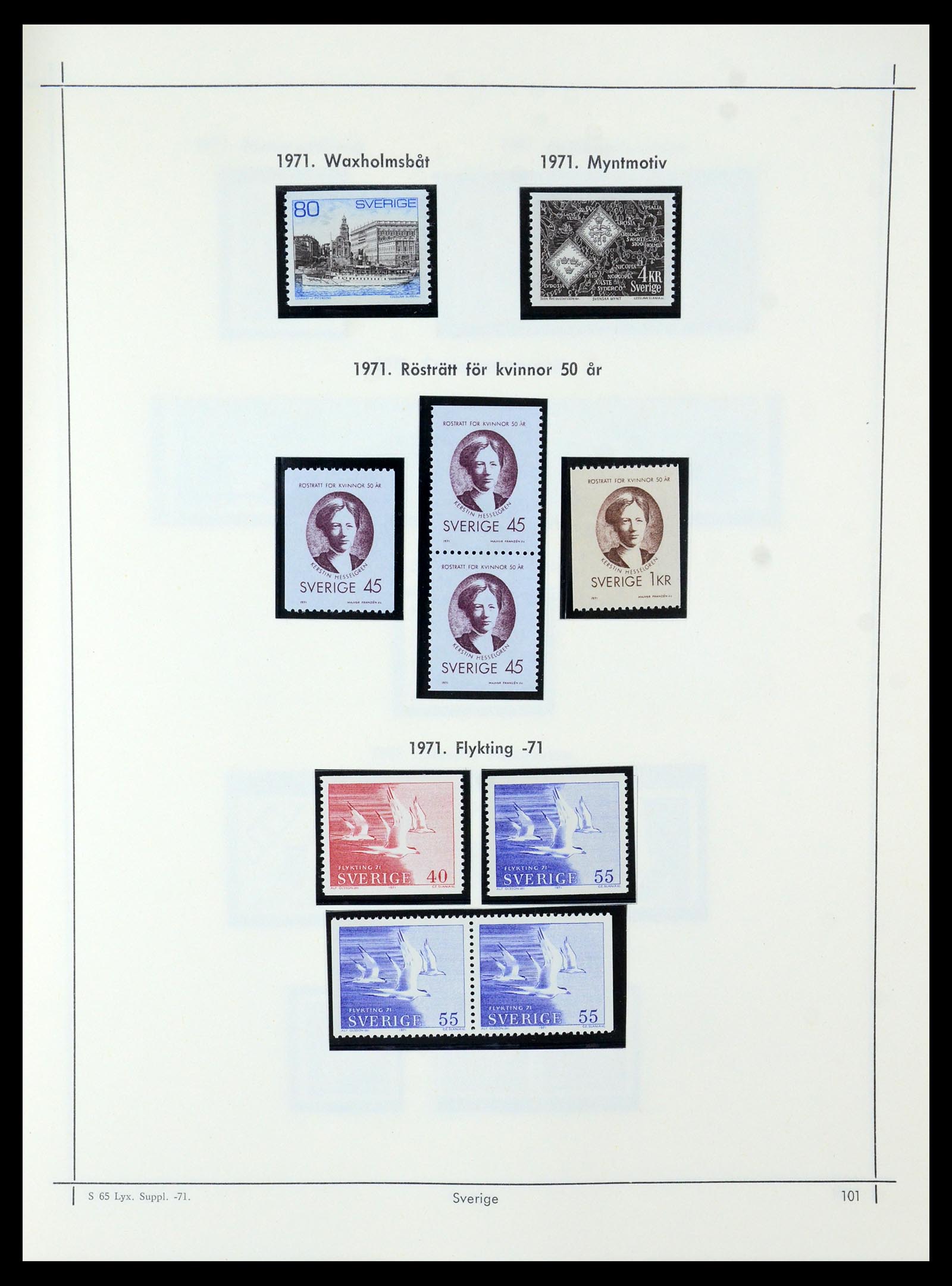 35564 096 - Postzegelverzameling 35564 Zweden 1855-2001.