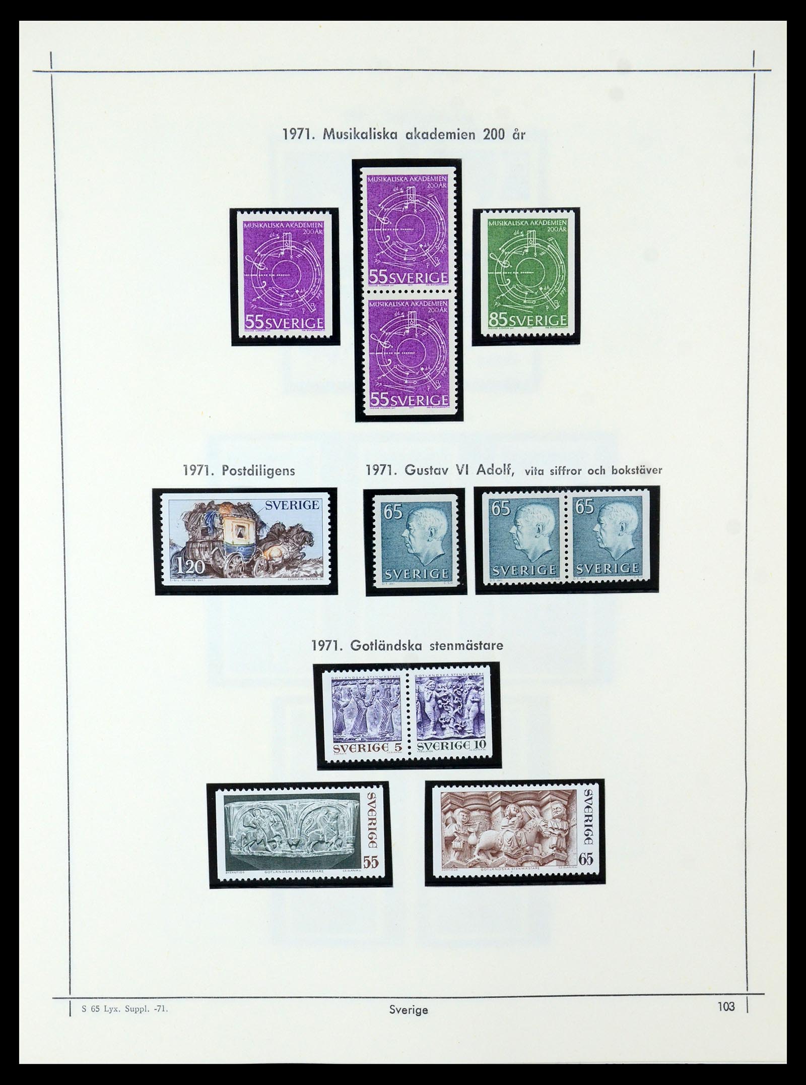 35564 098 - Postzegelverzameling 35564 Zweden 1855-2001.