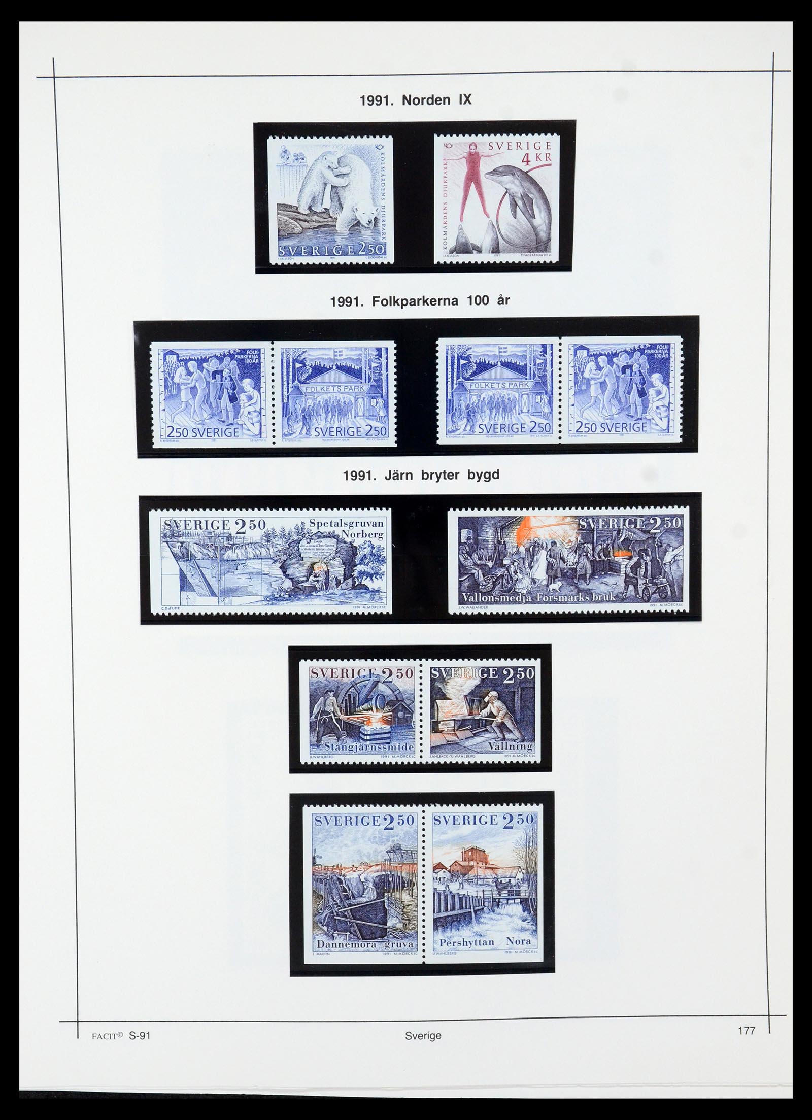 35564 201 - Postzegelverzameling 35564 Zweden 1855-2001.