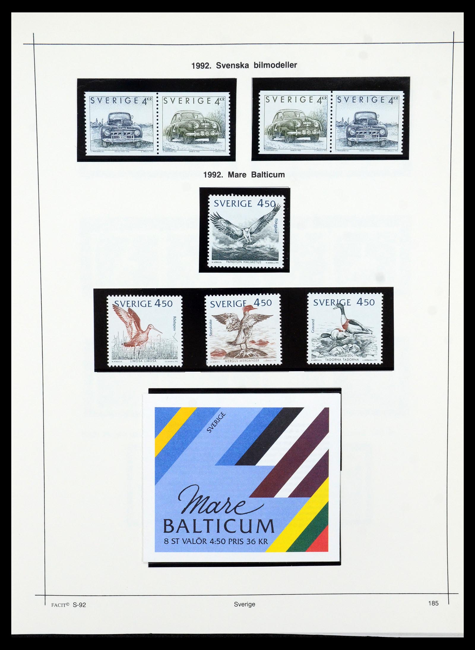 35564 209 - Postzegelverzameling 35564 Zweden 1855-2001.