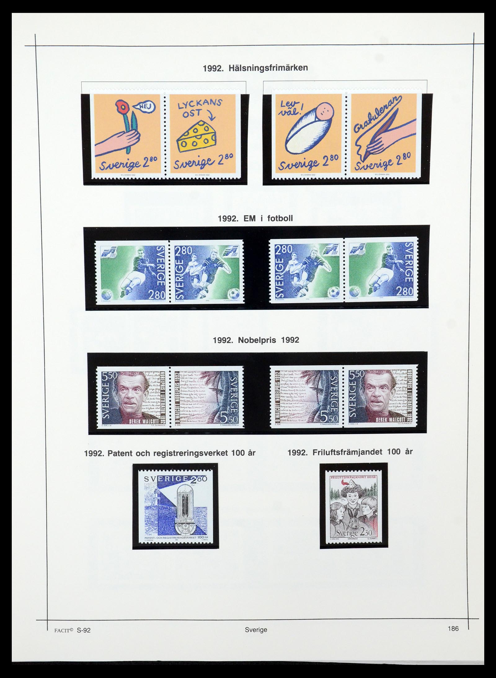35564 210 - Postzegelverzameling 35564 Zweden 1855-2001.