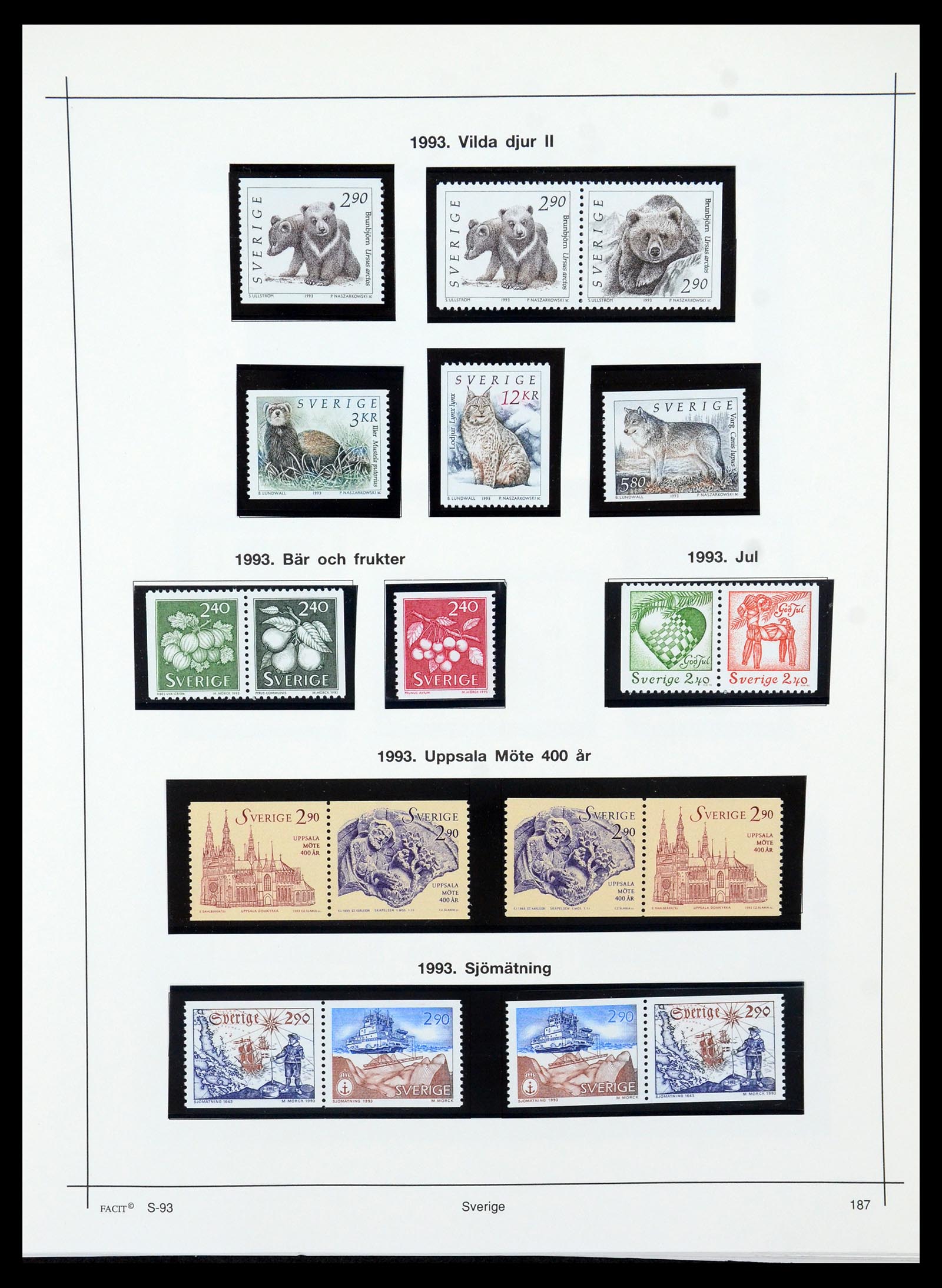 35564 211 - Postzegelverzameling 35564 Zweden 1855-2001.
