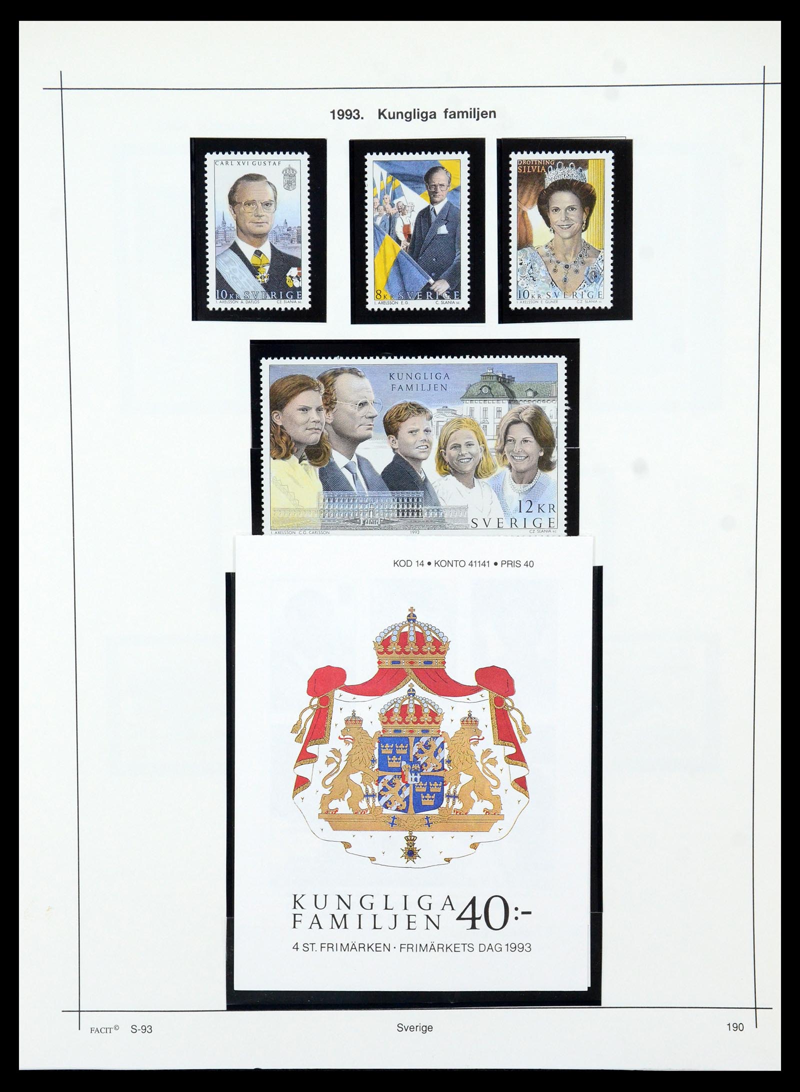 35564 214 - Postzegelverzameling 35564 Zweden 1855-2001.