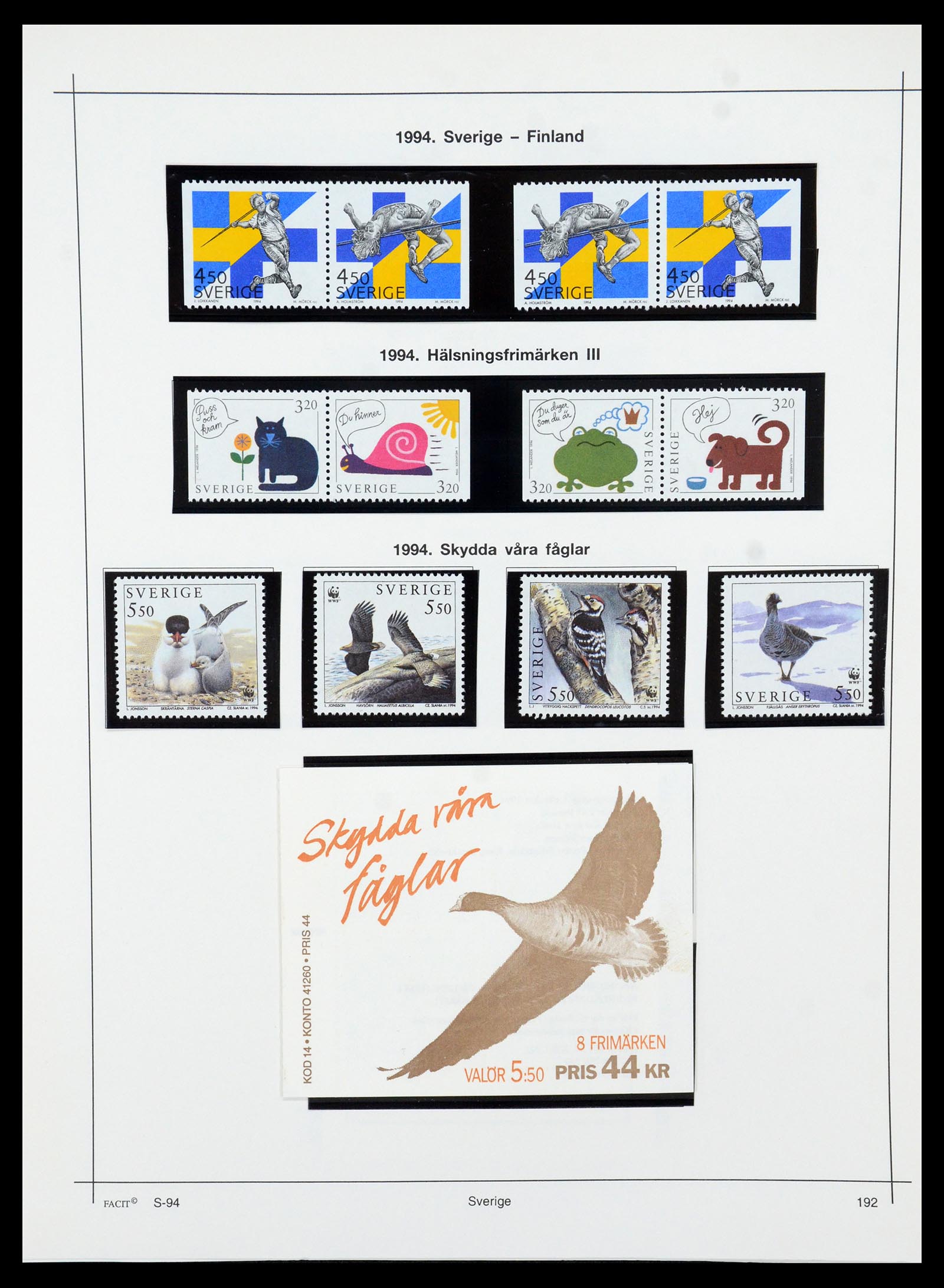 35564 216 - Postzegelverzameling 35564 Zweden 1855-2001.