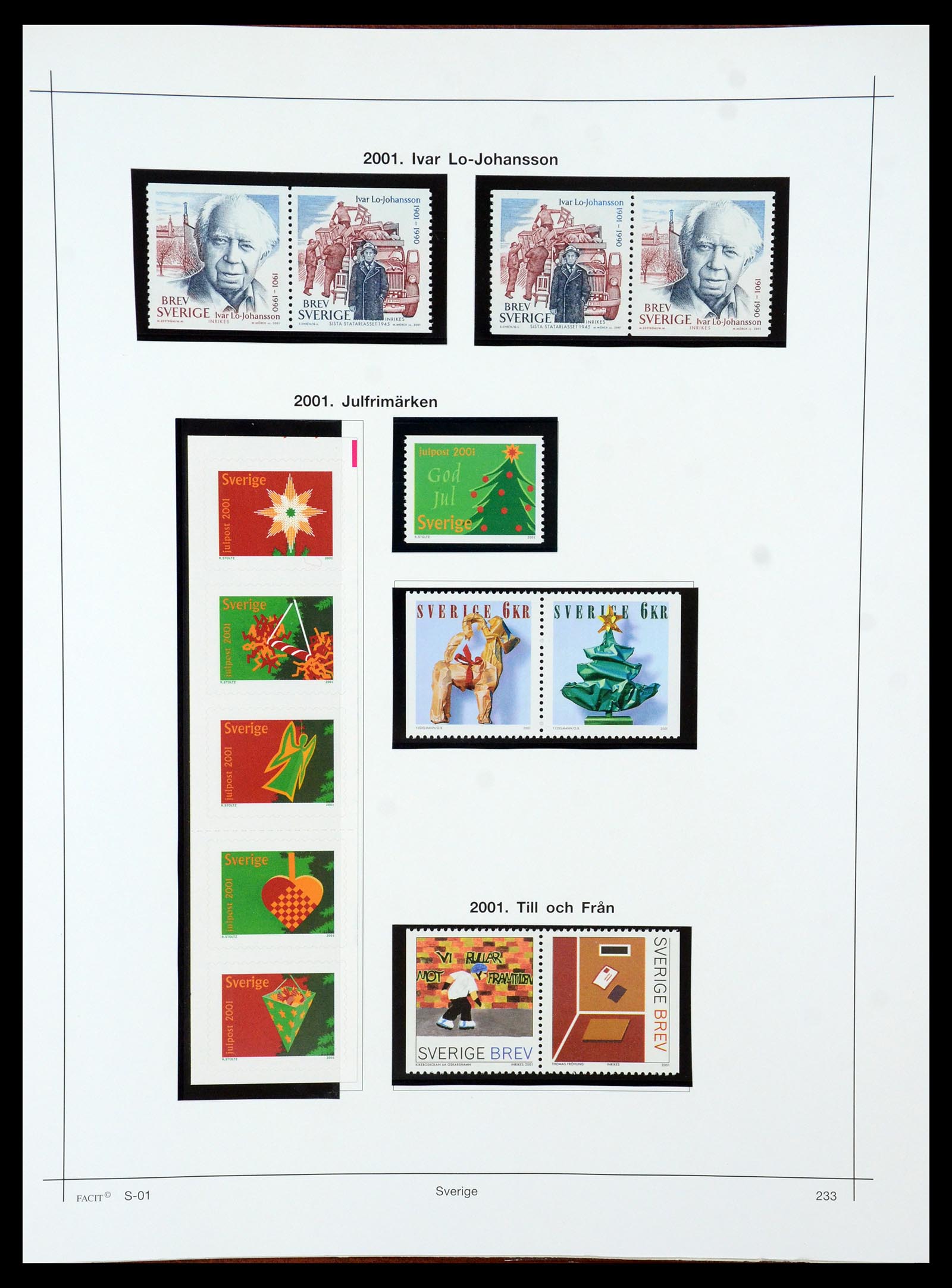 35564 257 - Postzegelverzameling 35564 Zweden 1855-2001.