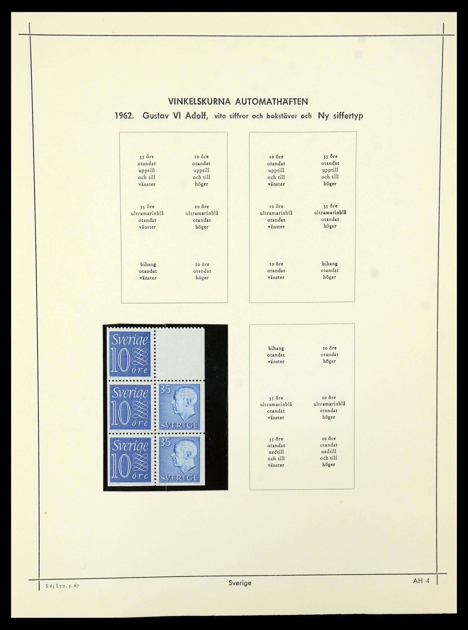 35564 262 - Postzegelverzameling 35564 Zweden 1855-2001.