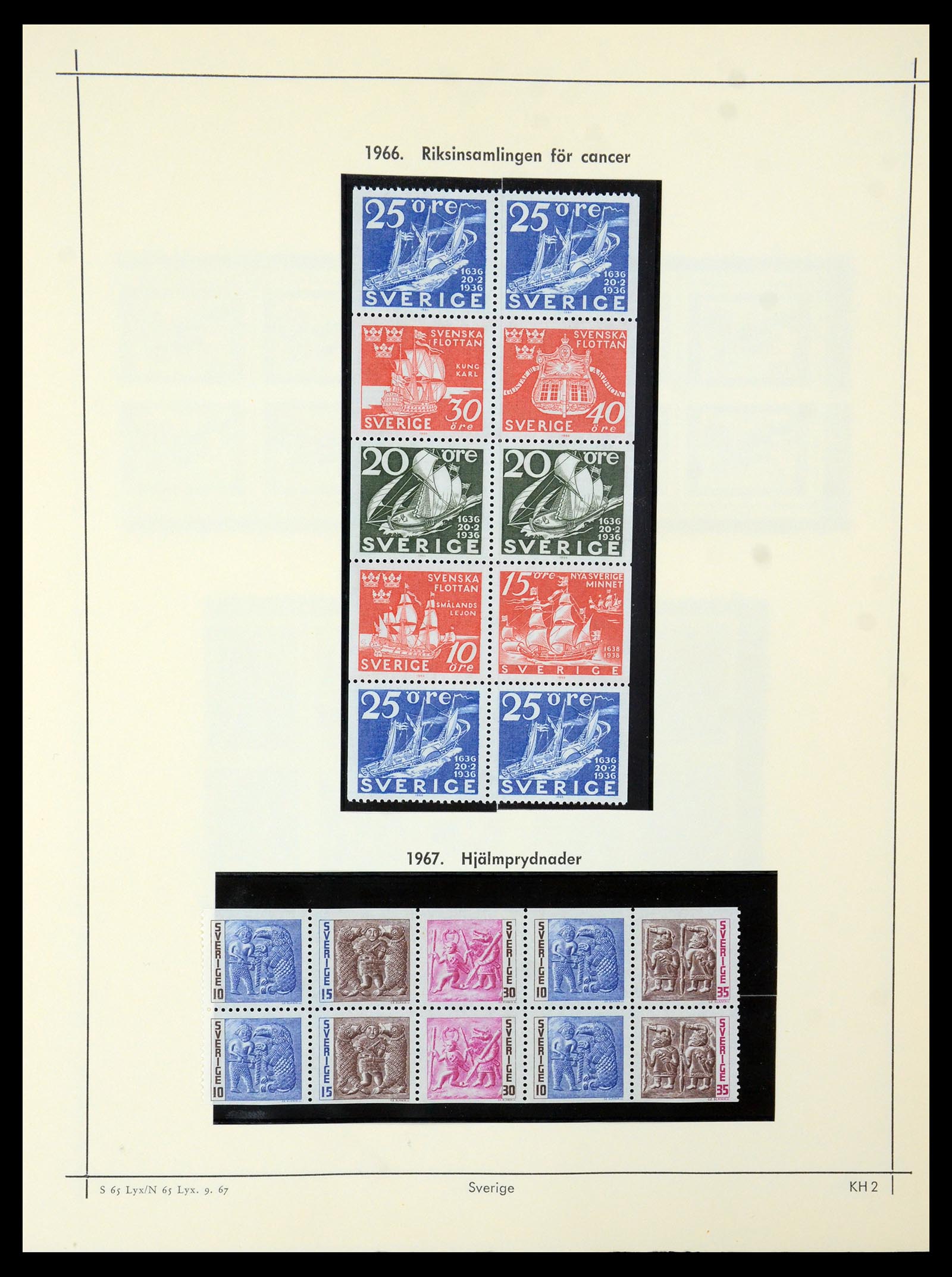 35564 264 - Postzegelverzameling 35564 Zweden 1855-2001.