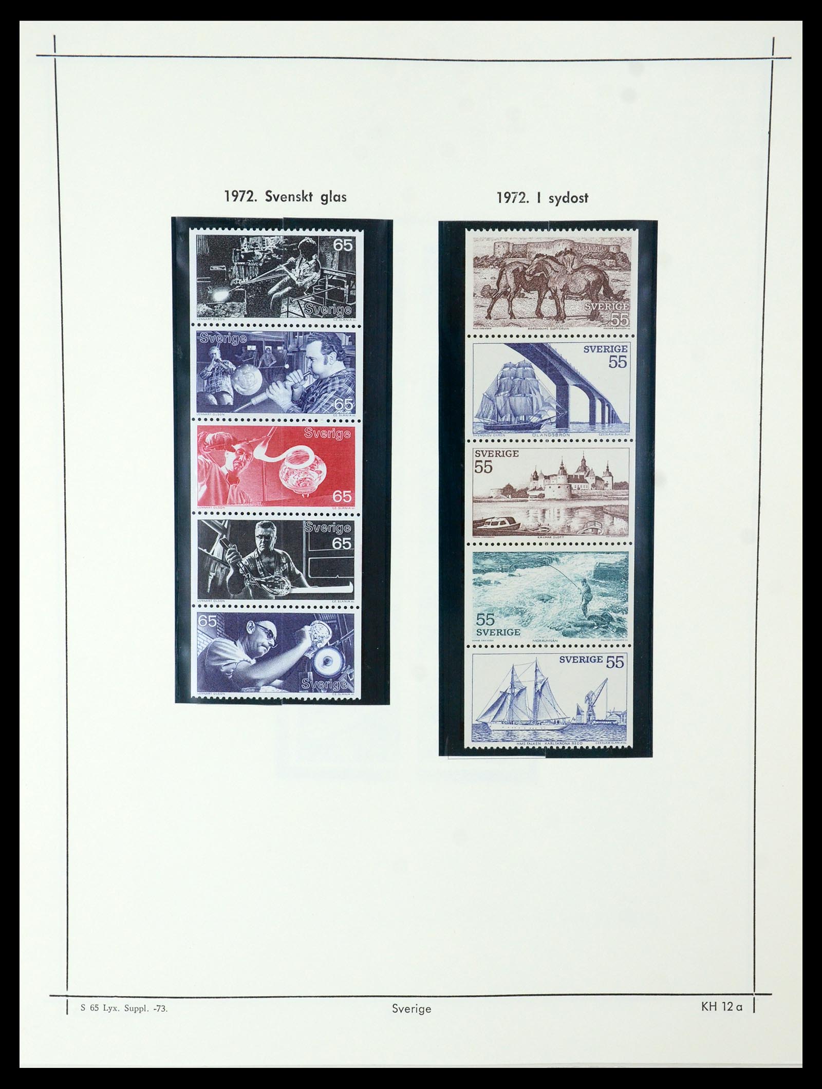 35564 275 - Postzegelverzameling 35564 Zweden 1855-2001.