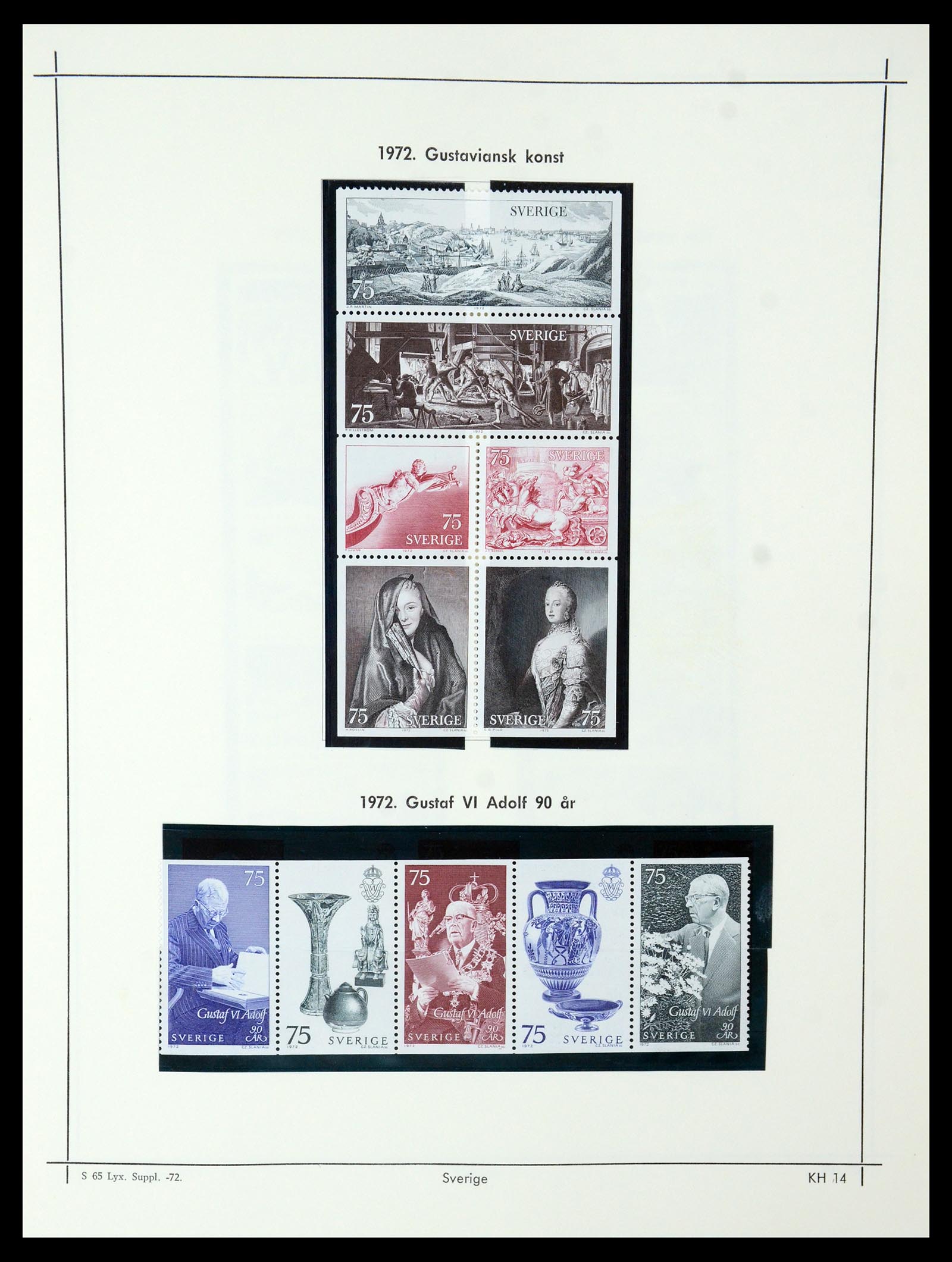 35564 277 - Postzegelverzameling 35564 Zweden 1855-2001.